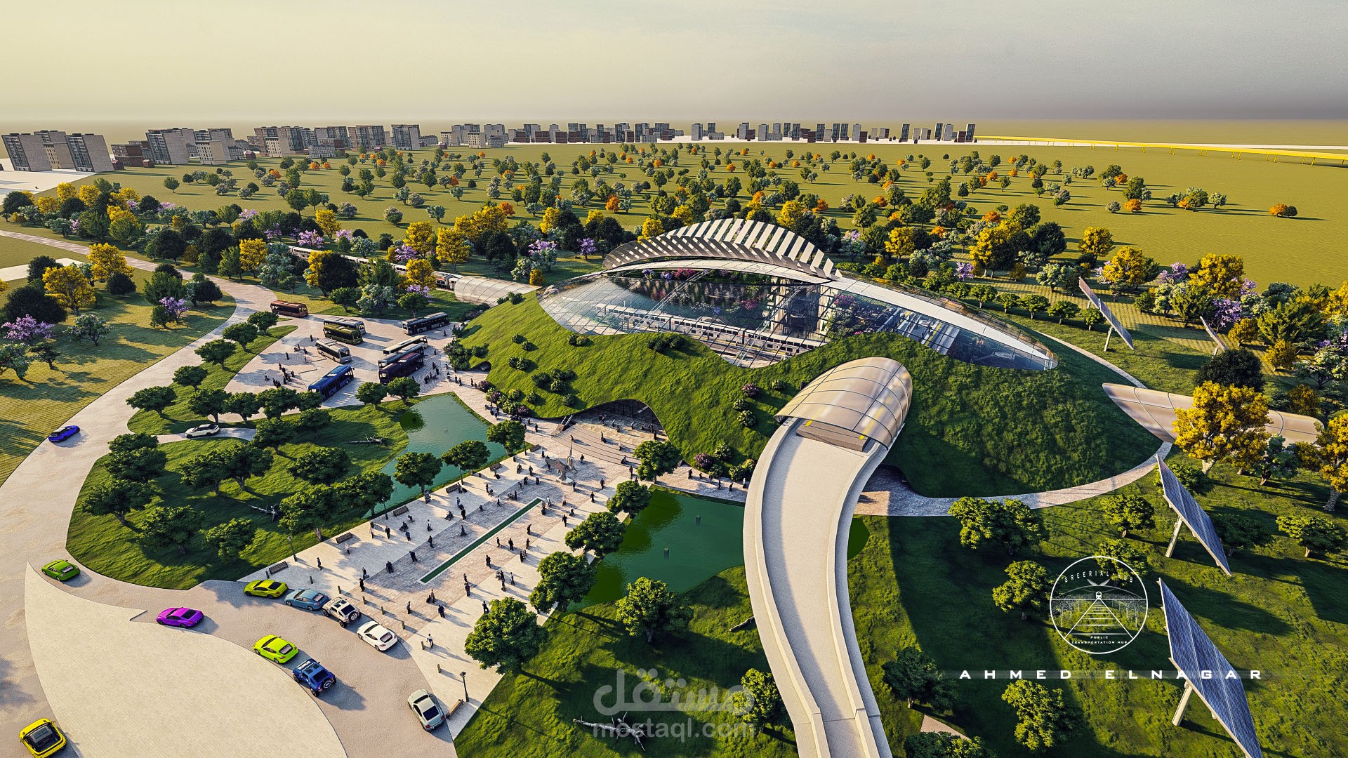 مشروع تصميم مركز نقل عام  فى مصر