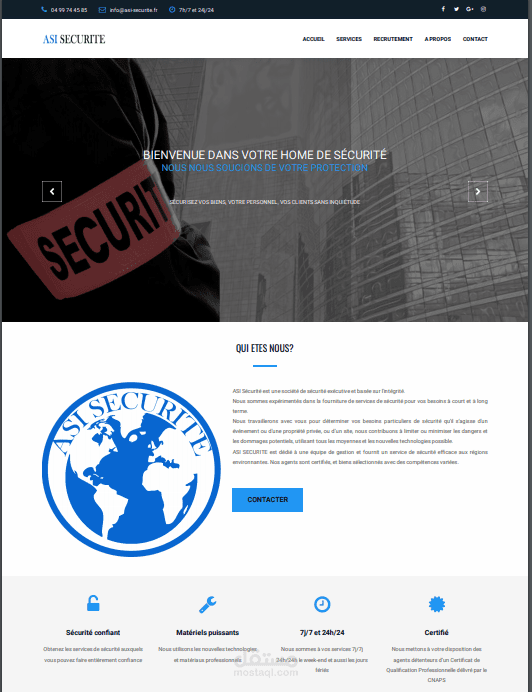 موقع شركة ASISecurity للحراسة الشخصية