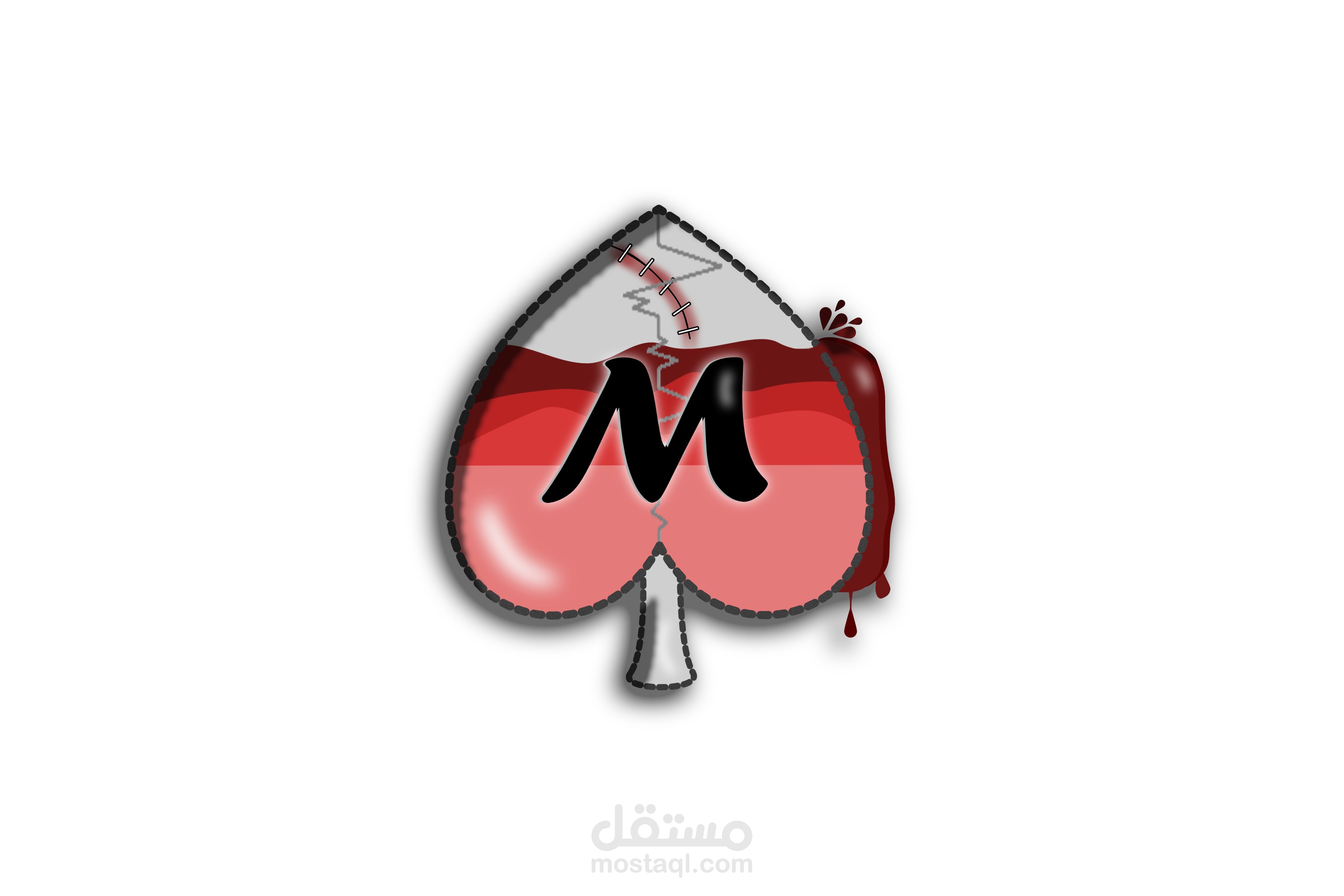 قلب مصمم بالفوتوشوب