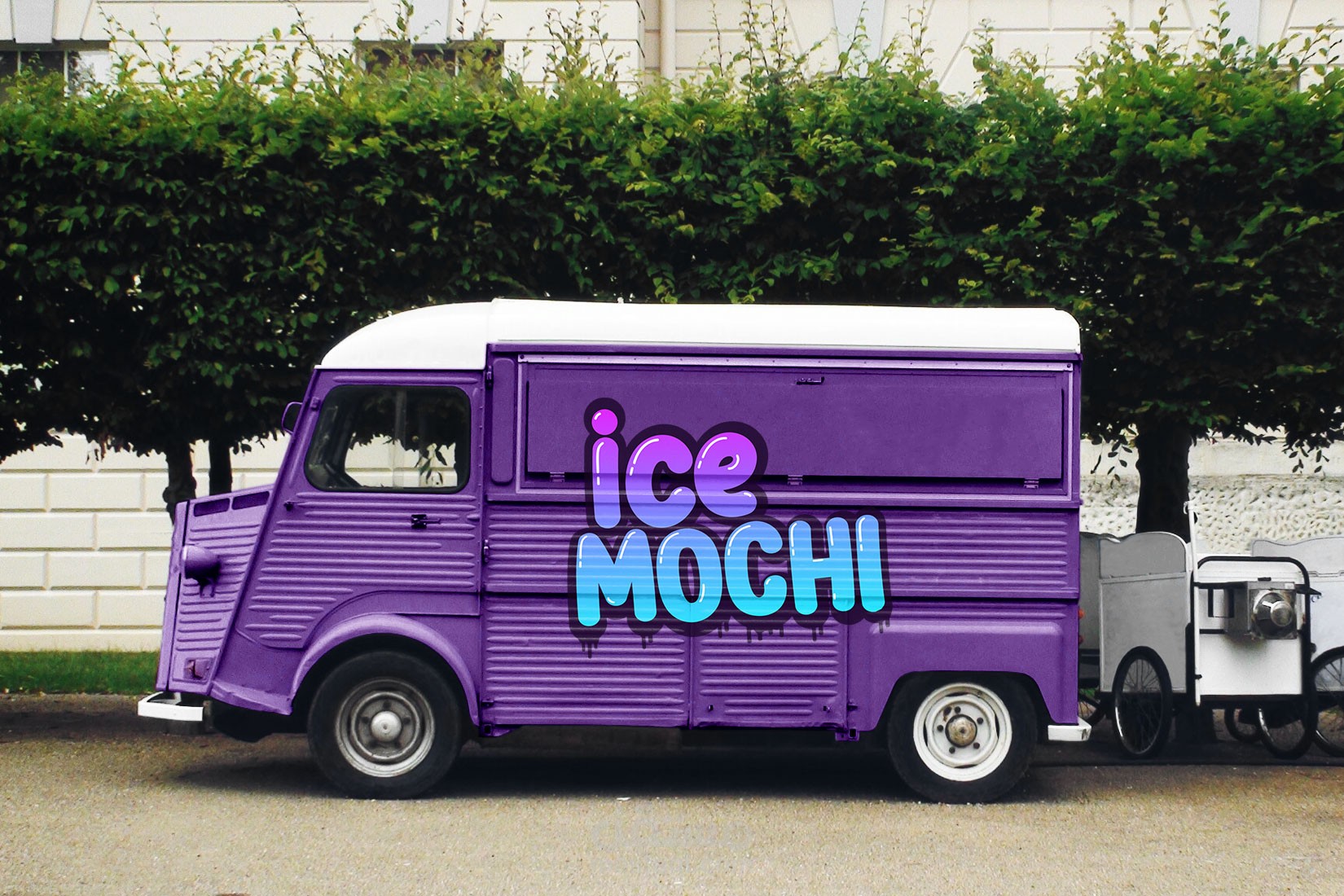 تصميم هوية لعربة أيس كريم