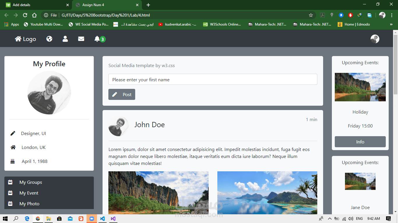 Responsive Web Pages
