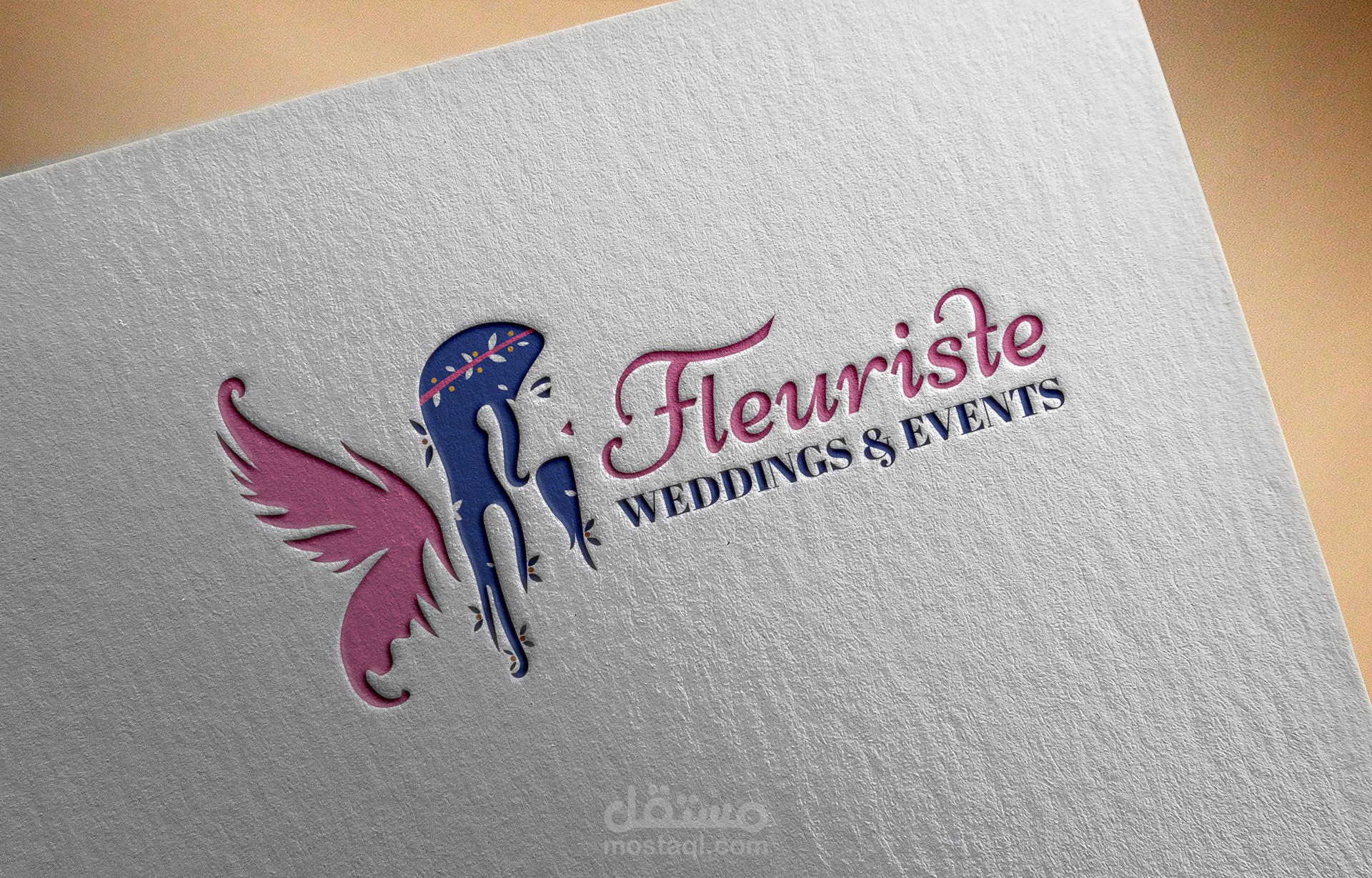 تصميم شعار fleuriste للحفلات وتنظيم الافراح