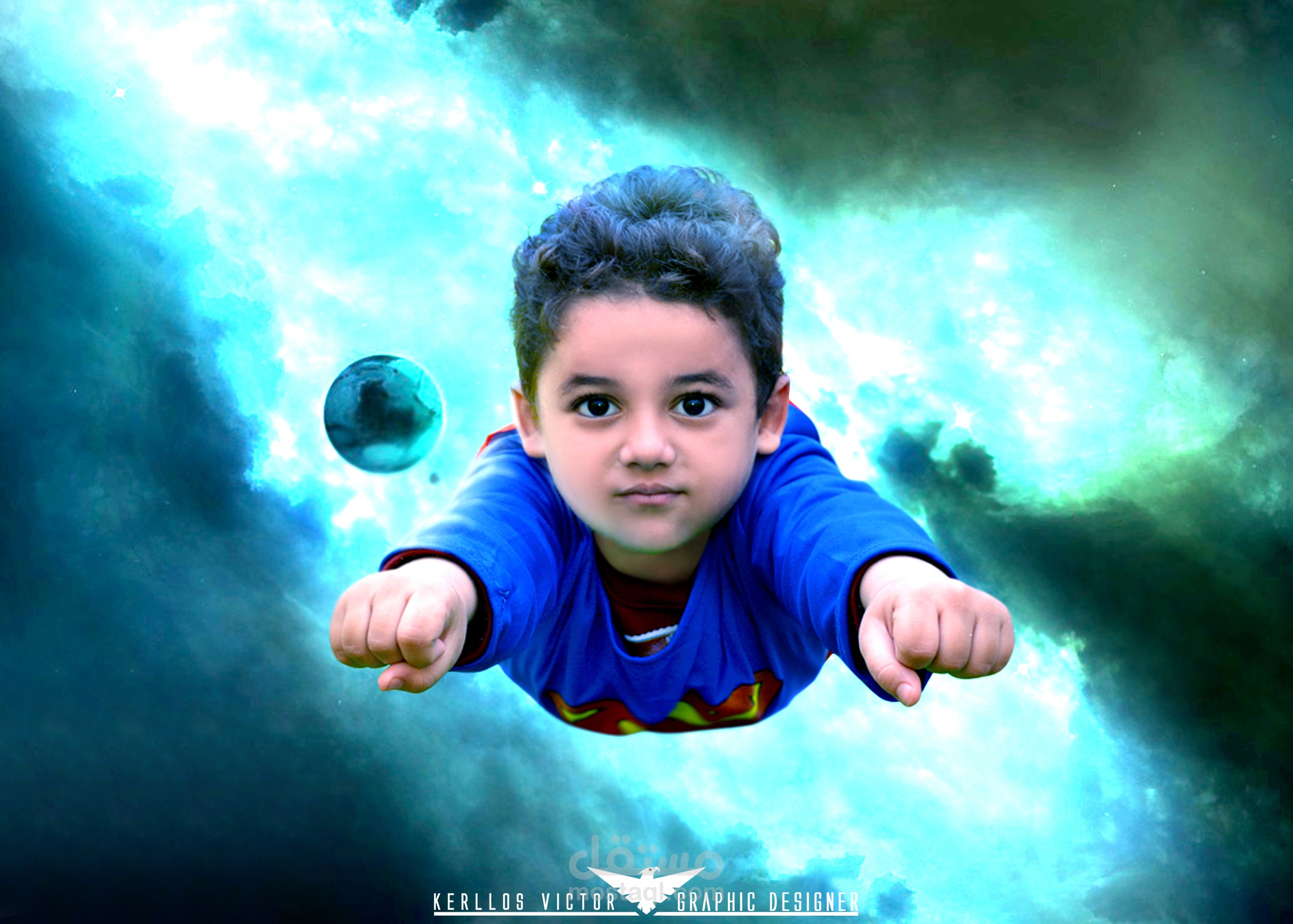 تصميم سوبر مان Designed SuperMan