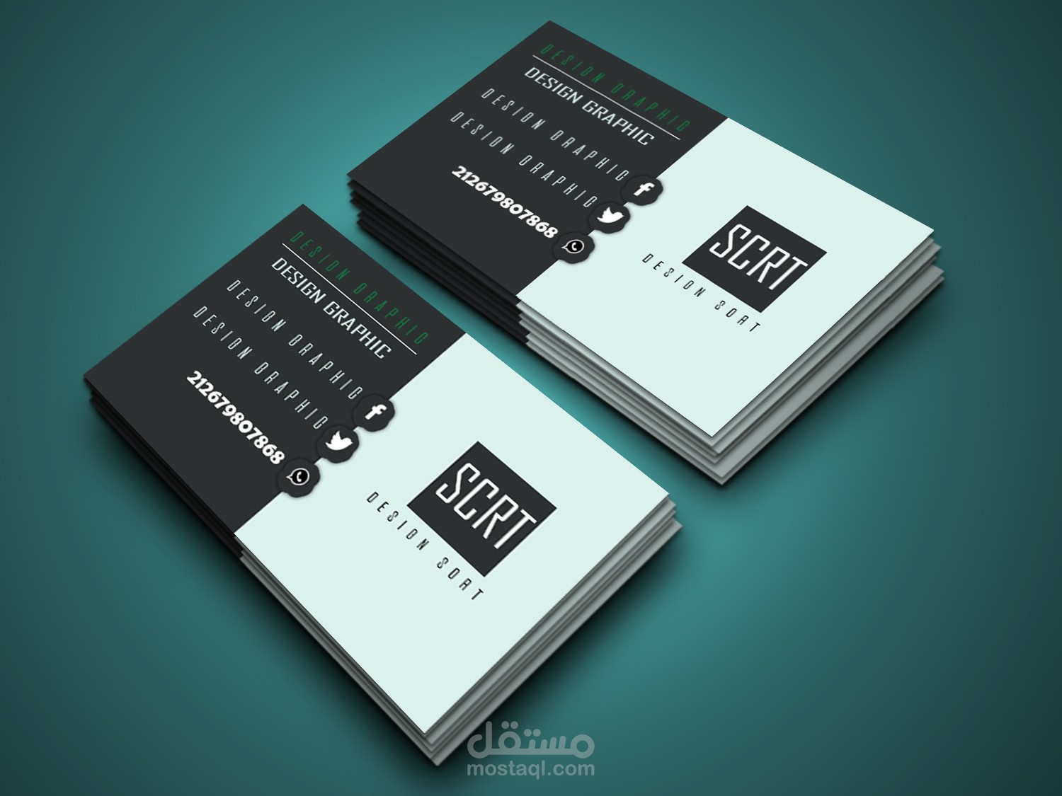 تصميم  كارت شخصي  وكارت  عمل  احترافي  بالتمن المناسب