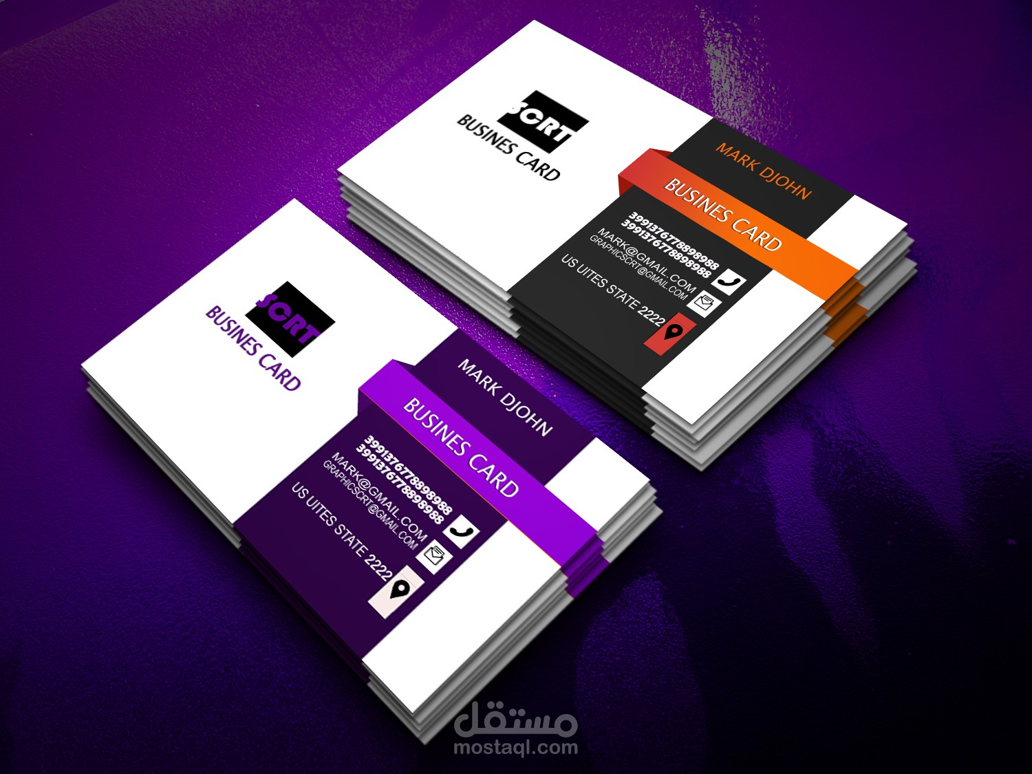 تصميم  كارت شخصي  وكارت  عمل  احترافي  بالتمن المناسب