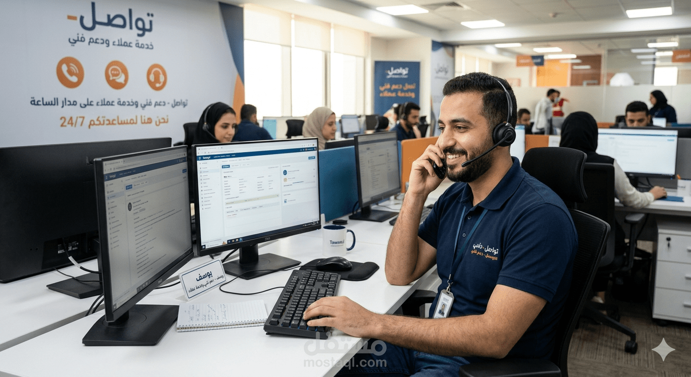 إخصائي دعم فني وخدمة عملاء