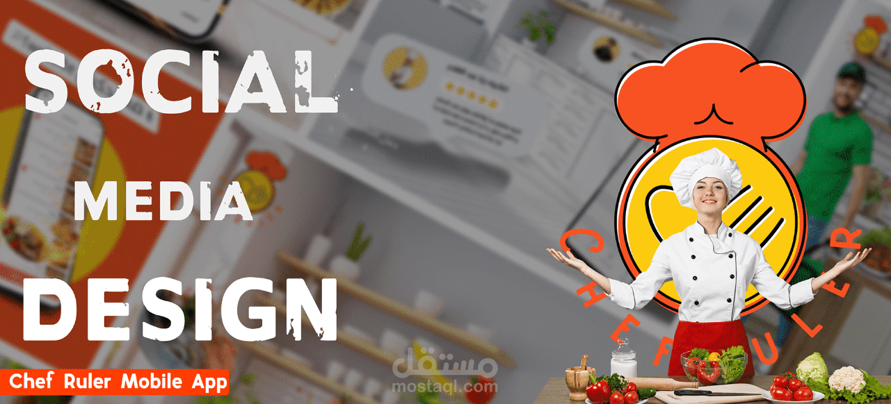 My Work Social Media Design For Chef Ruler Mobile app