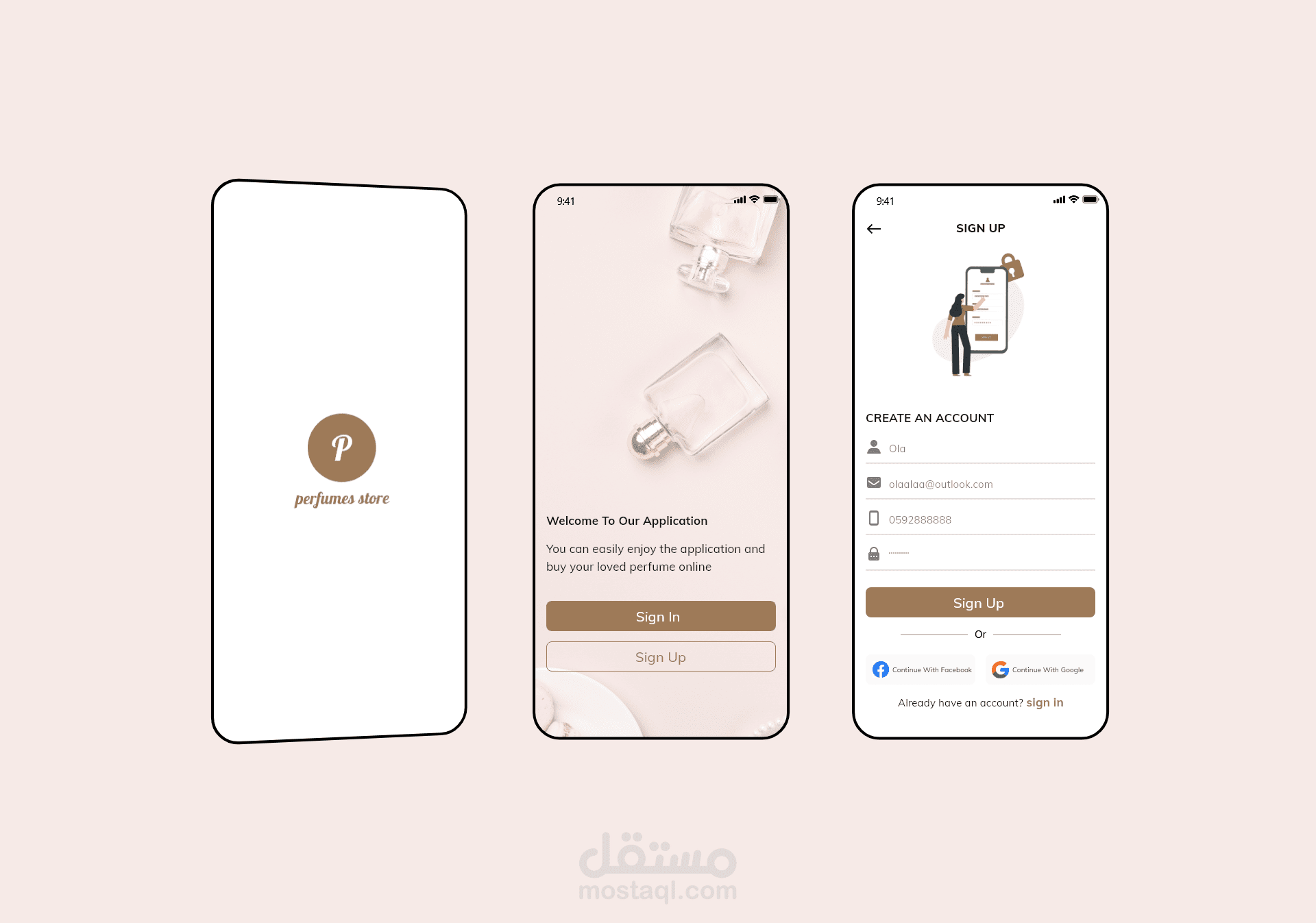 perfumes store - E- commerce ios