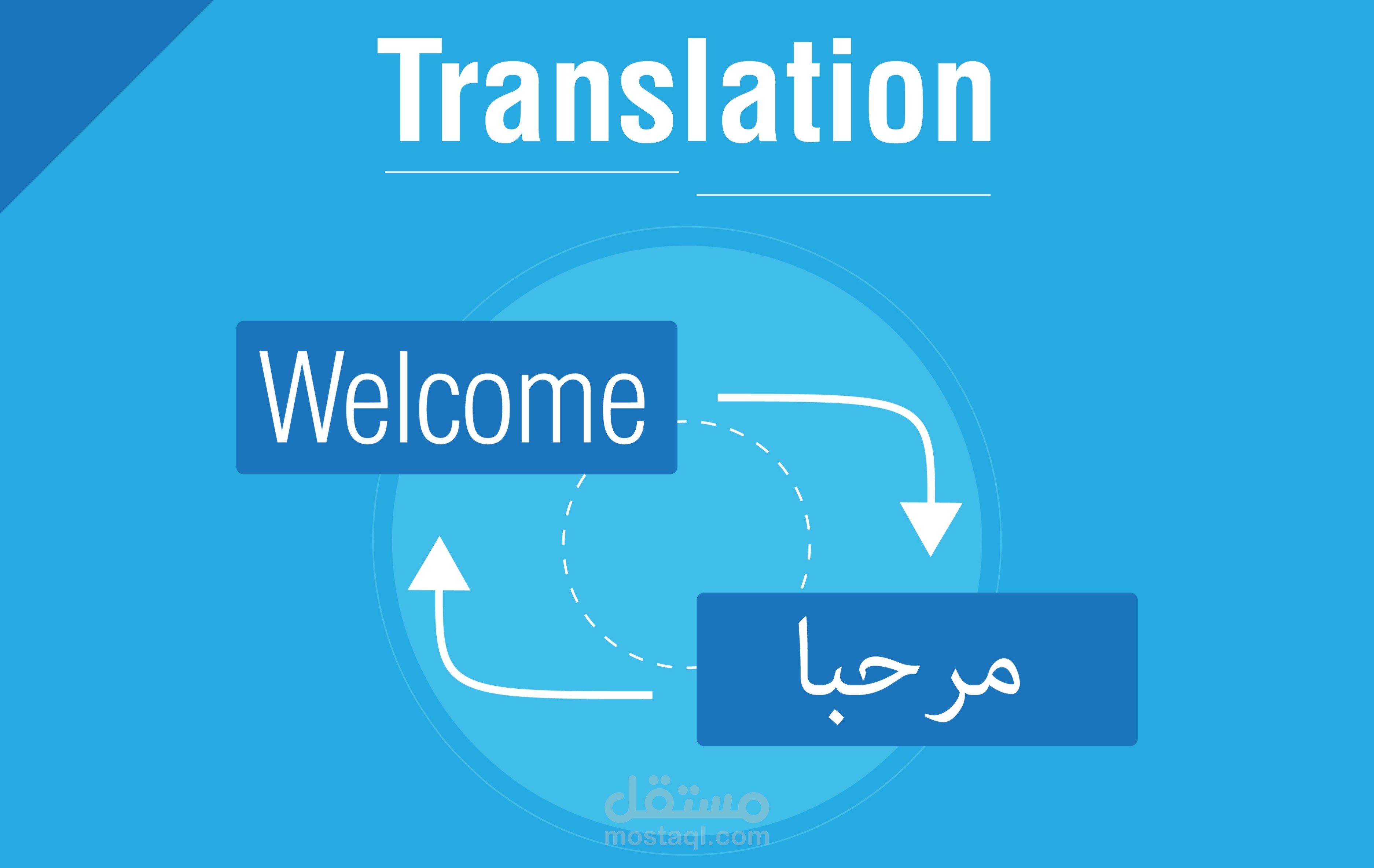 الترجمة من والى اللغتين العربية والإنجليزية