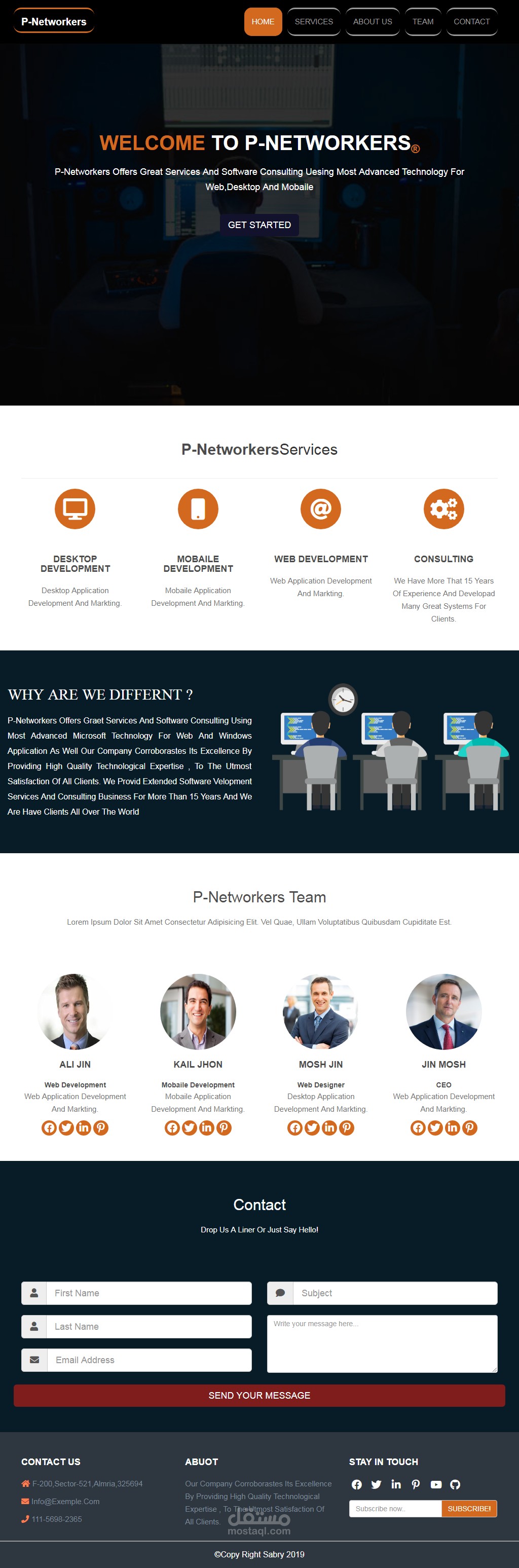 تصميم المواقع الالكترونية