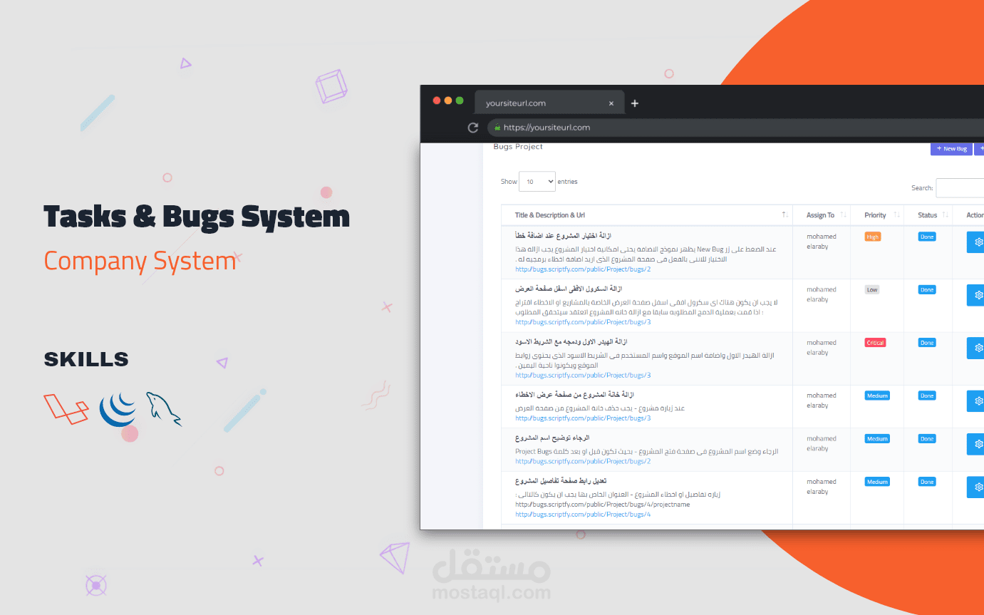 Bug & Tasks System