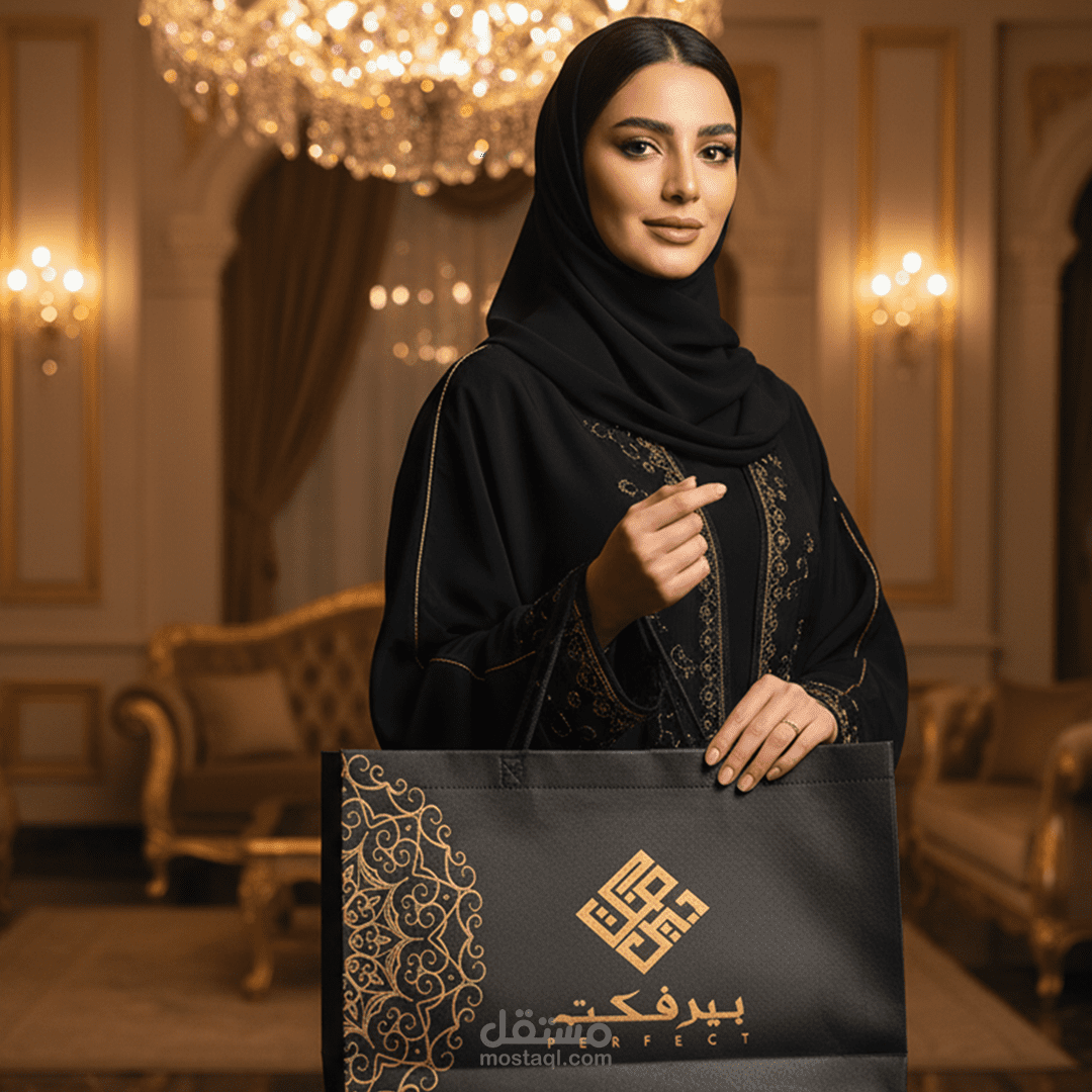 اعلان متجر اقمشة ثوب سعودي - بالذكاء الاصطناعي
