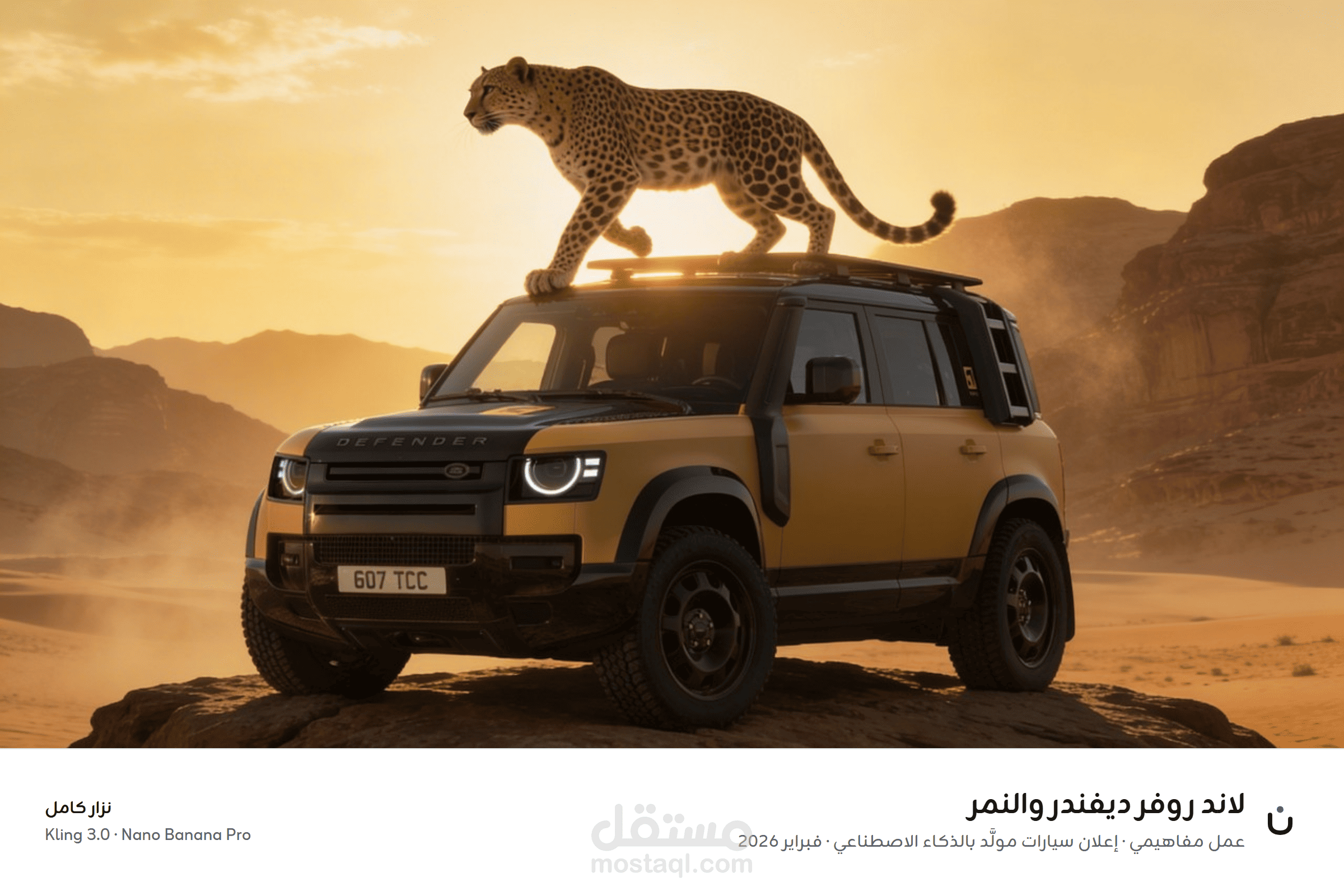 إعلان سيارات سينمائي بالذكاء الاصطناعي | عمل تجريبي غير مُكلَّف من العلامة (Spec Ad)