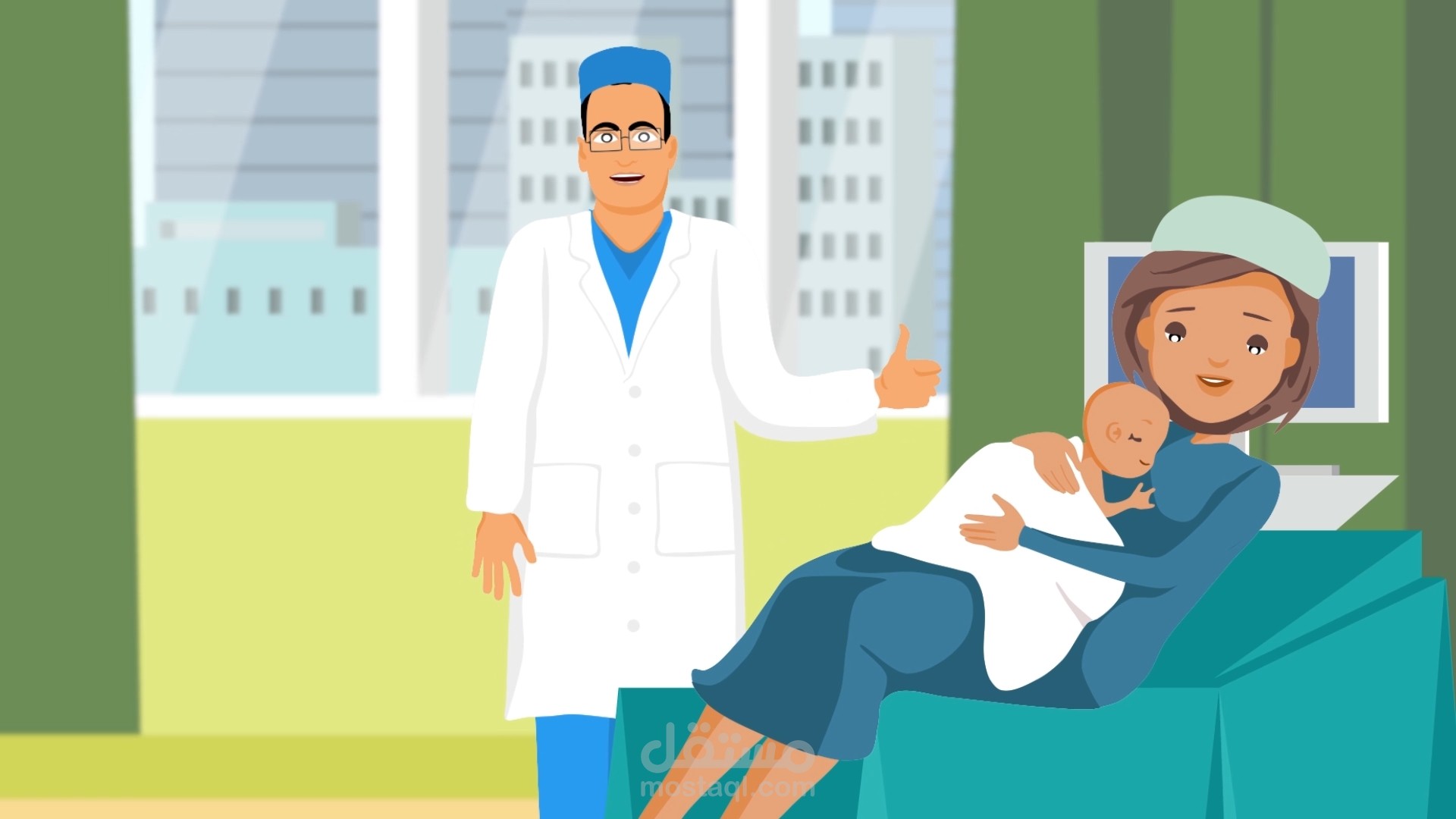 موشن جرافيك - دار الأم للحقن المجهري