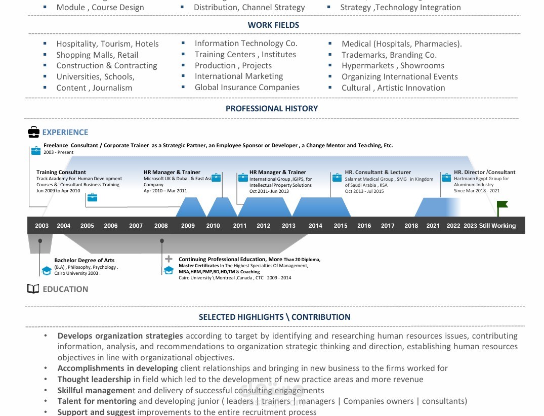 إعداد سيرة ذاتية احترافية