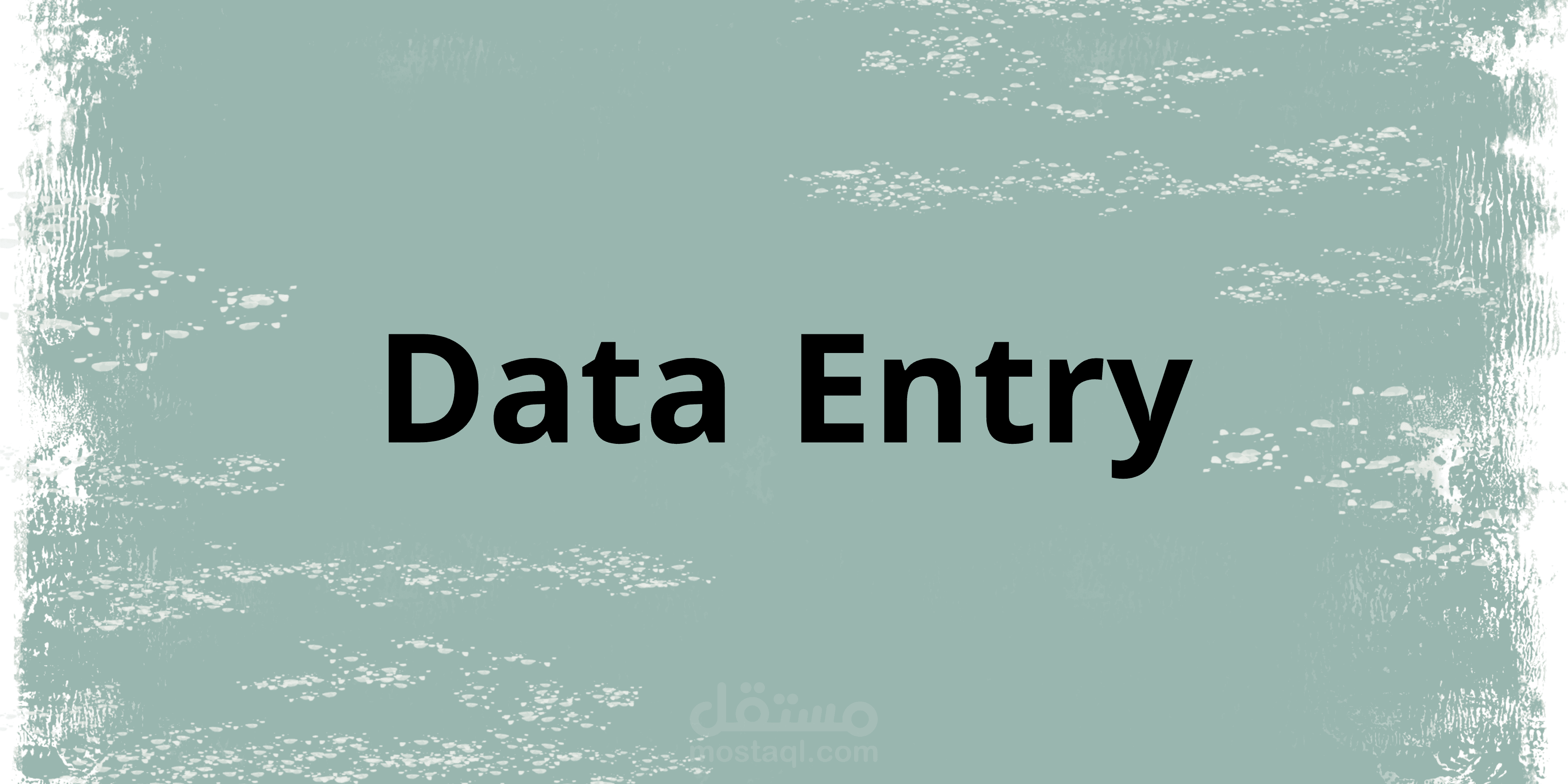 إدخال بيانات Data Entry