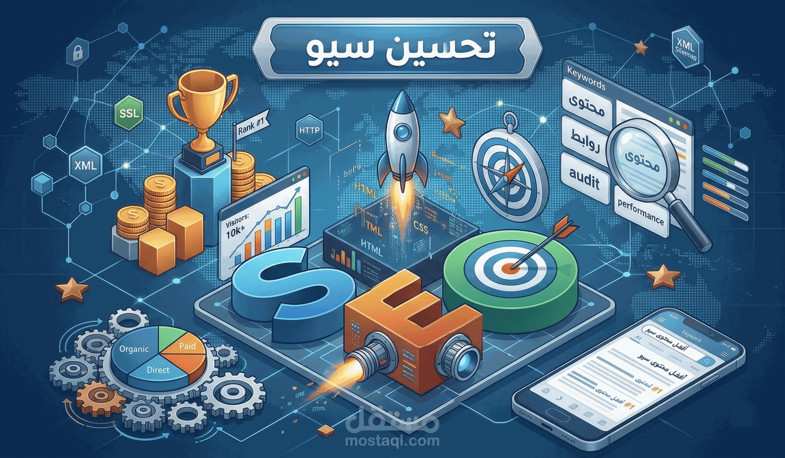 تحسين محركات البحث (SEO) وتسريع مواقع ووردبريس باحترافية