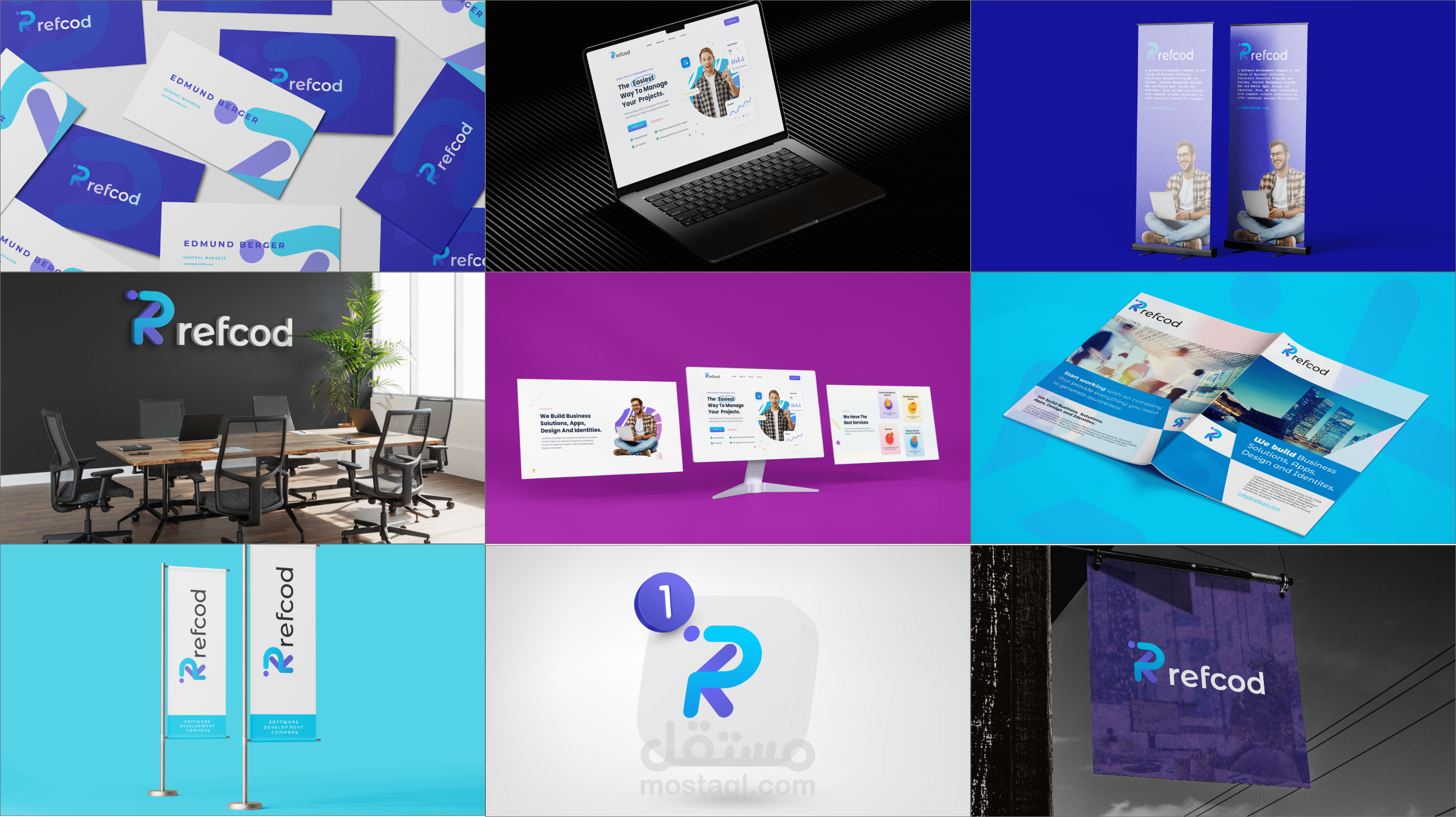 Refcod brand Identity,tech logo