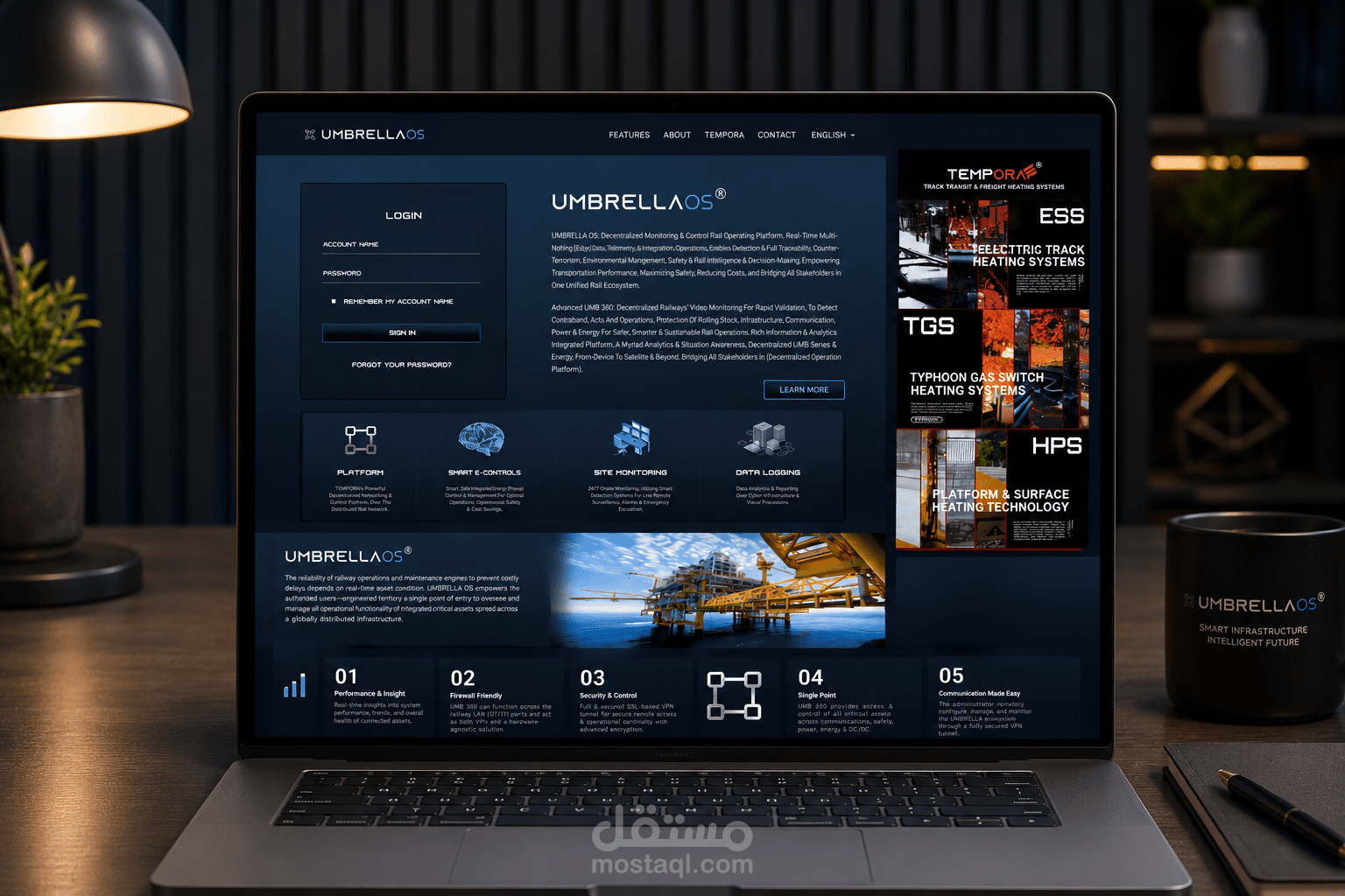 المساهمة في تطوير منصة ولوحة تحكم Umbrella OS