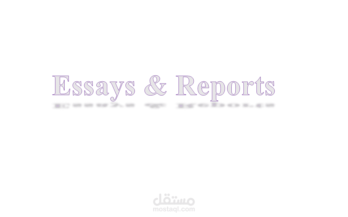 كتابة العديد من التقارير و المقالات المتنوعة