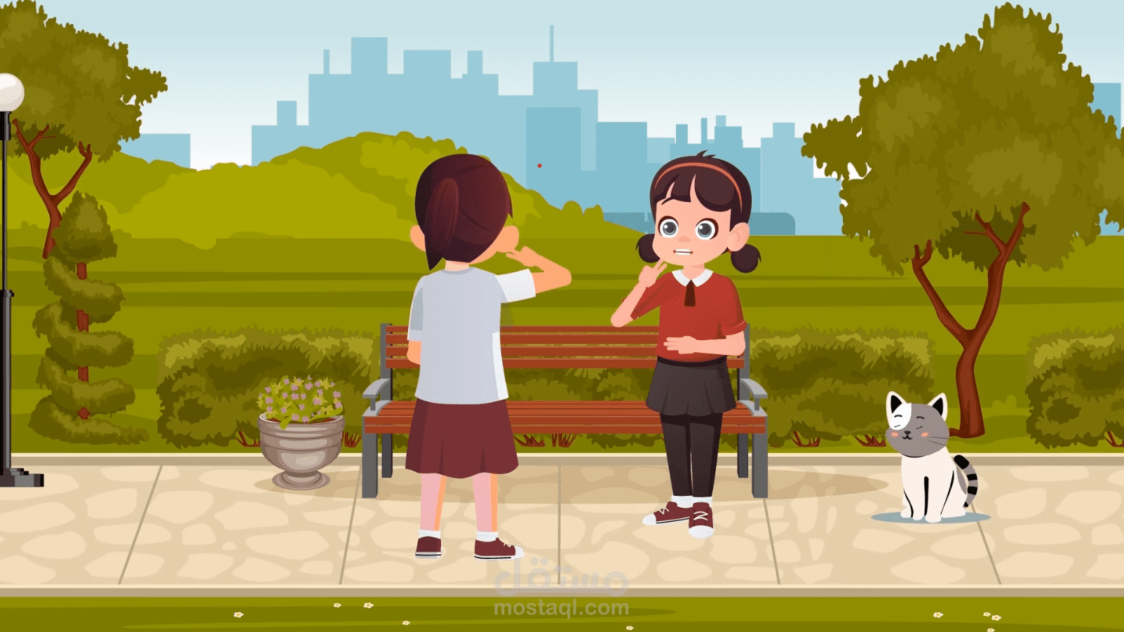 عمل موشن جرافيك عن الصم والبكم