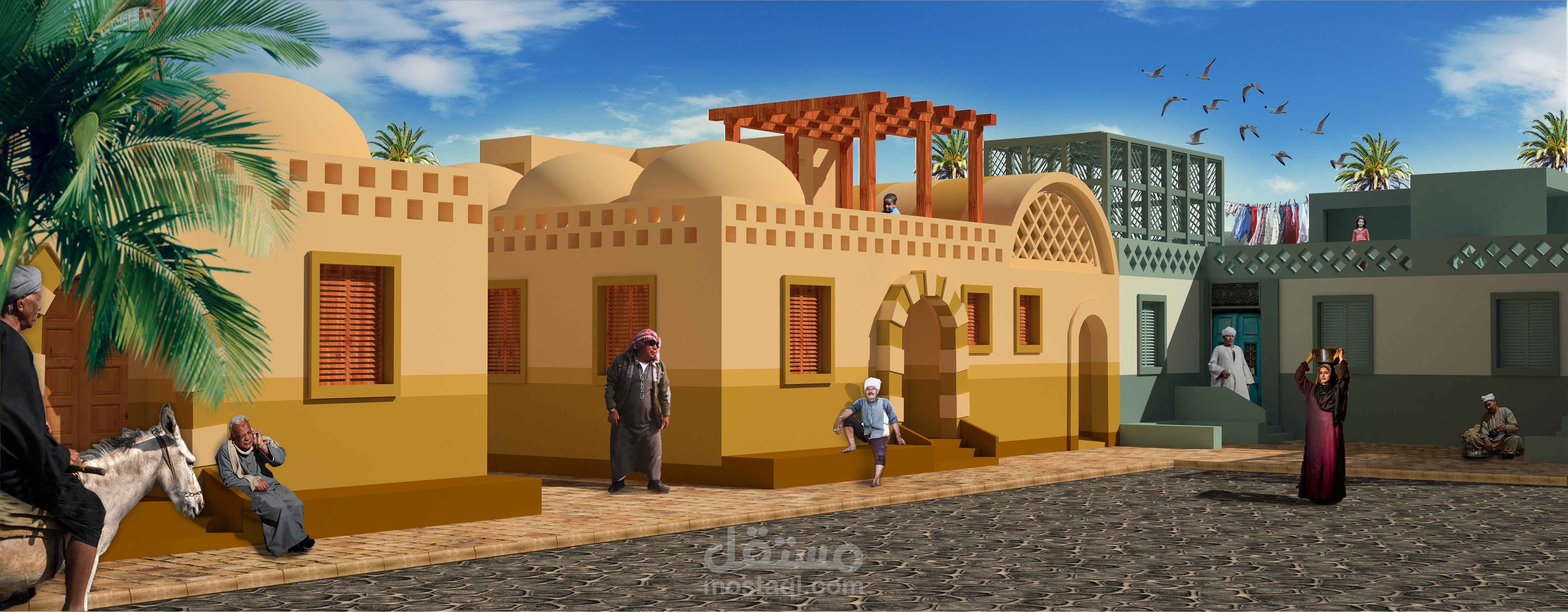 مجمع سكنى ريفى حديث