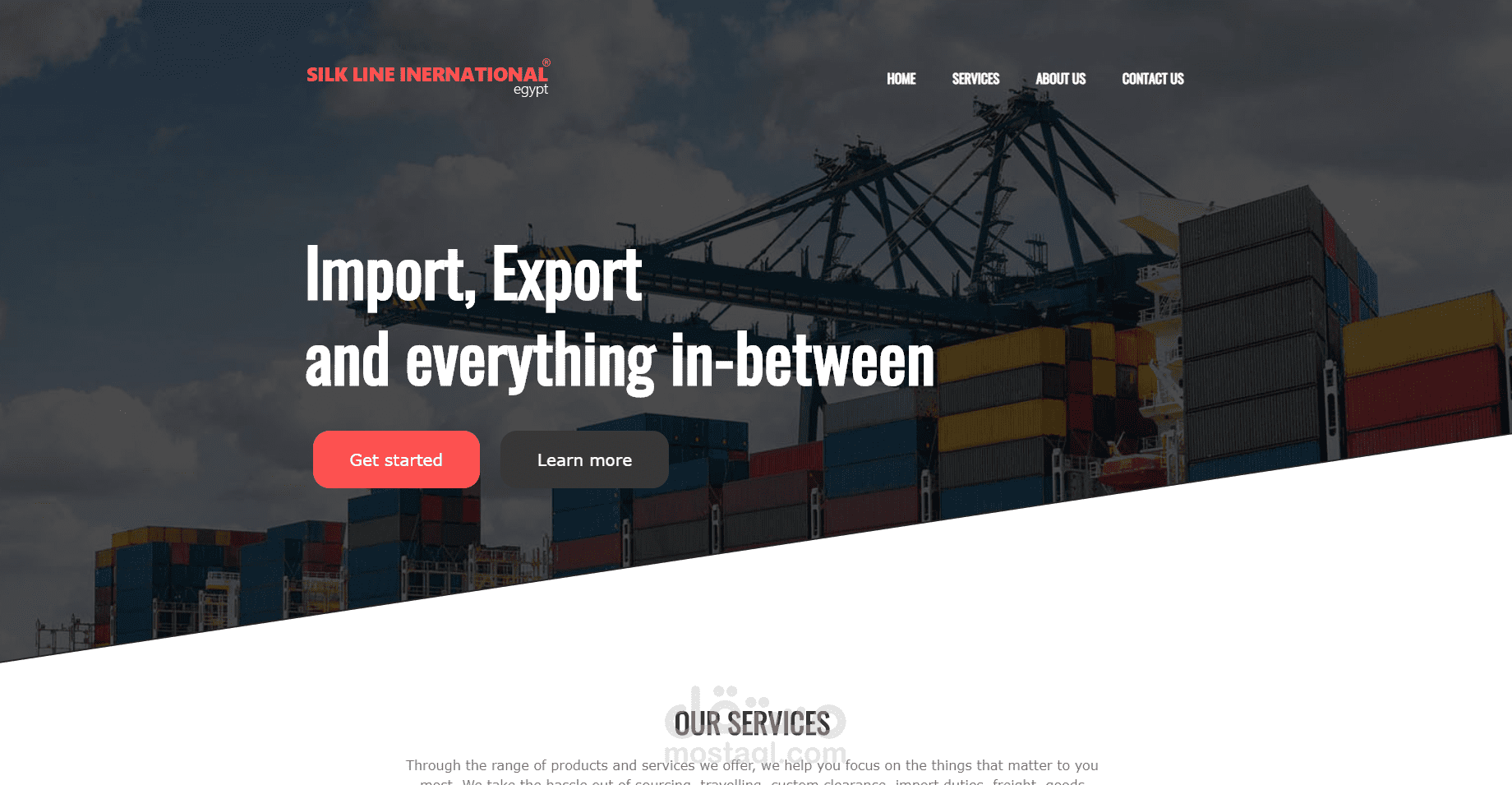 تصميم وإستضافة موقع شركة SLI للإستيراد والتصدير (تصميم حديث متجاوبResponsive)
