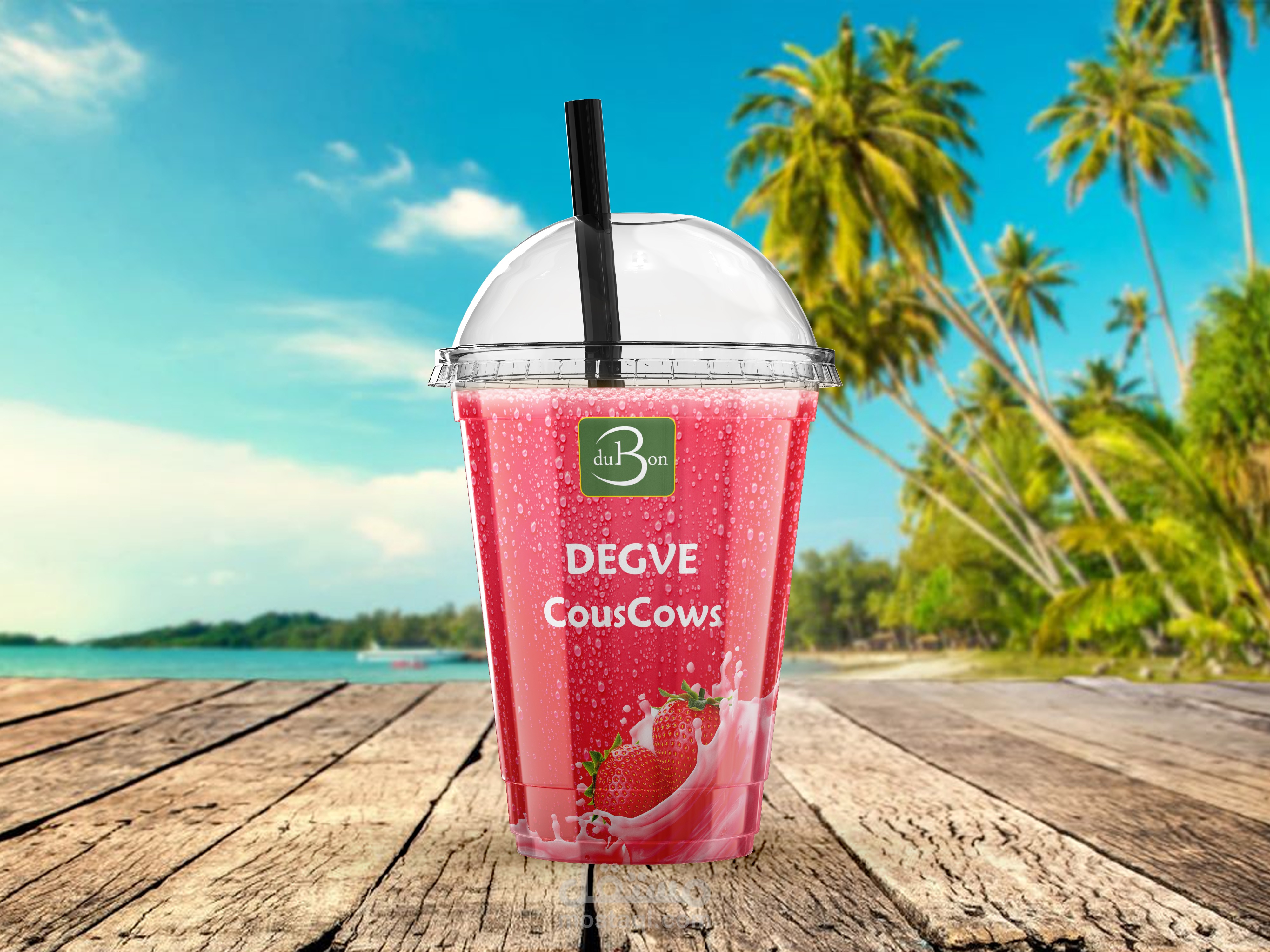 تصميم أكواب عصير