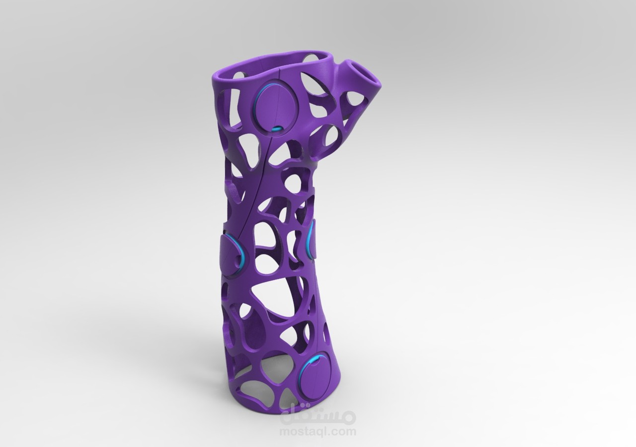 تصميم وانتاج جبيرة بلاستيكية باستخدام الطباعة ثلاثية الأبعاد