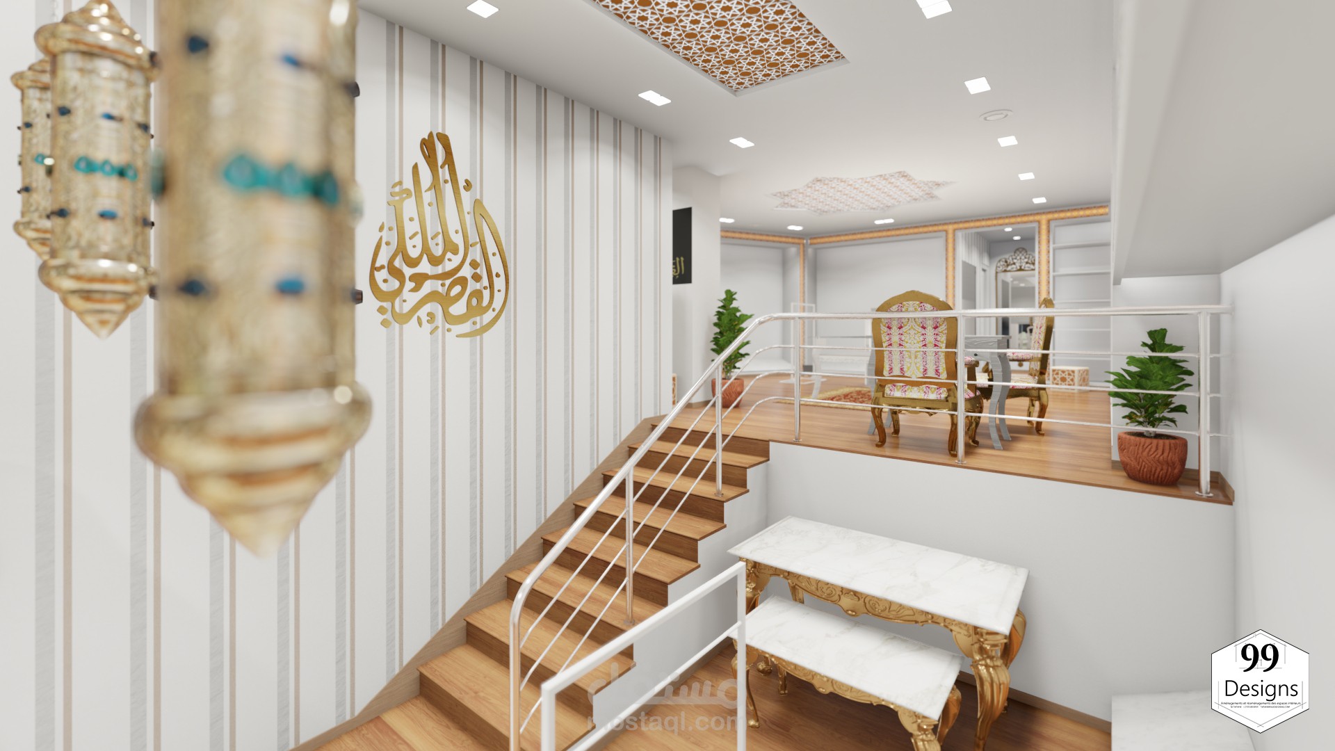 تصميم لمحل بيع الألبسة التقليدية الرجالية - القصر الملكي