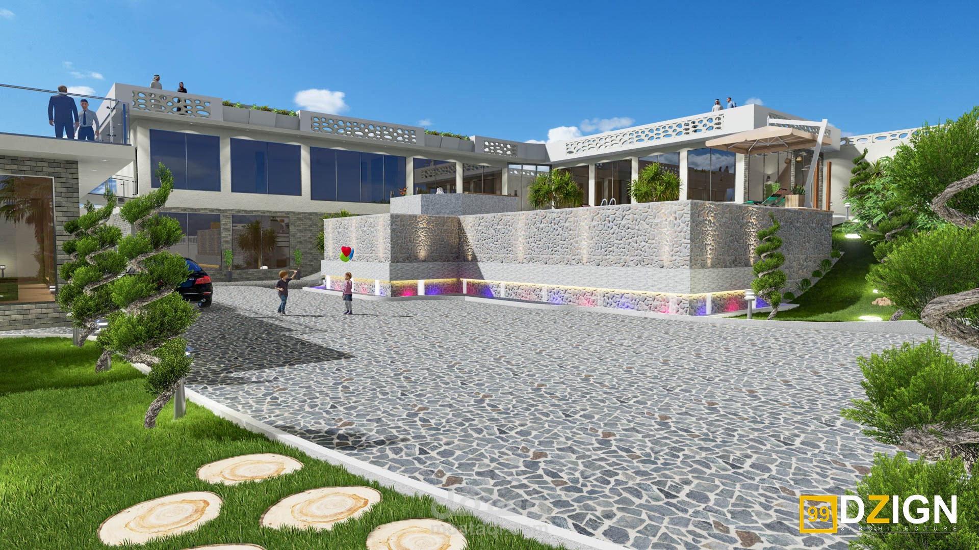 تصميم خارجي لإستراحة