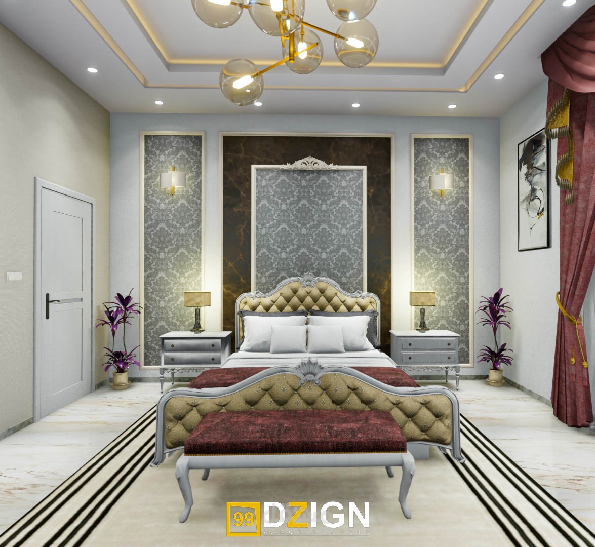 تصميم داخلي لماسر روم new classic