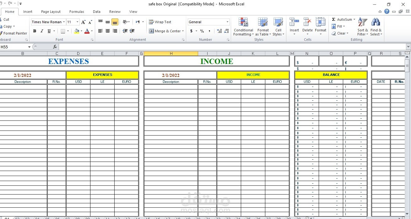 EXpenses& Income - Trial Balance