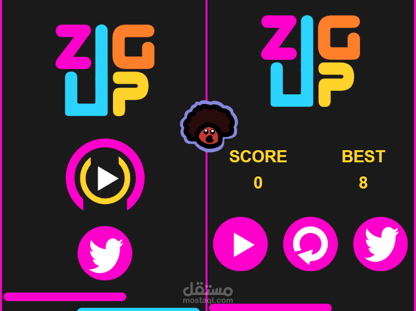 Zig Up | Html5 Game