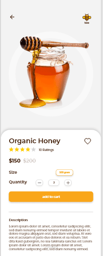 متجر الكتروني لبيع مختلف منتجات العسل