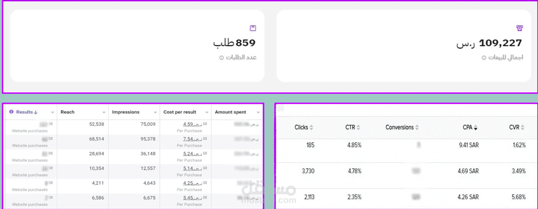 إدارة حملة اعلانية لمتجر زد وتحقيق 860 عملية بيع