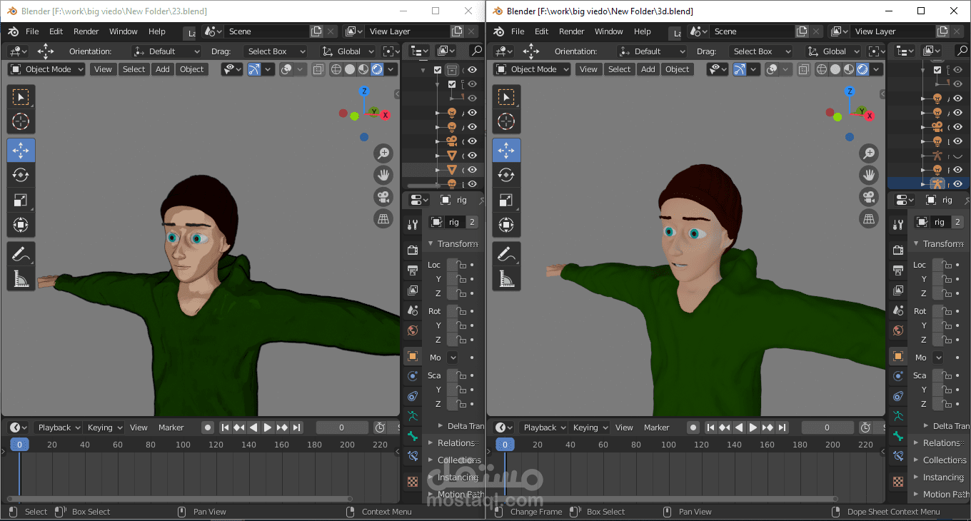 تصميم شخصيه 3d