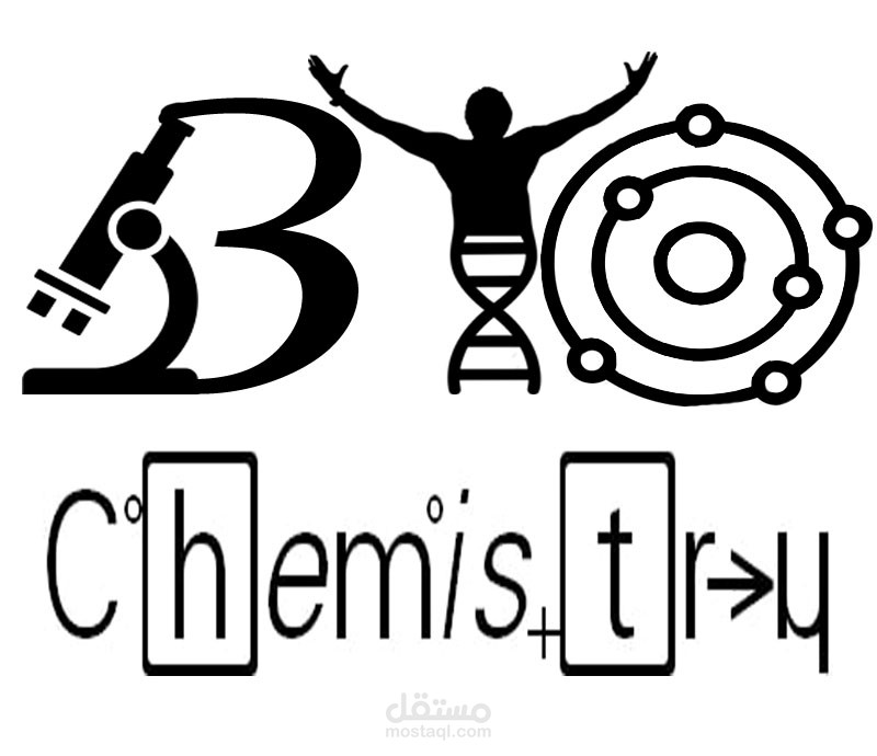 تصميمي للوجو يطبع على تيشرت باسم Biochemistry