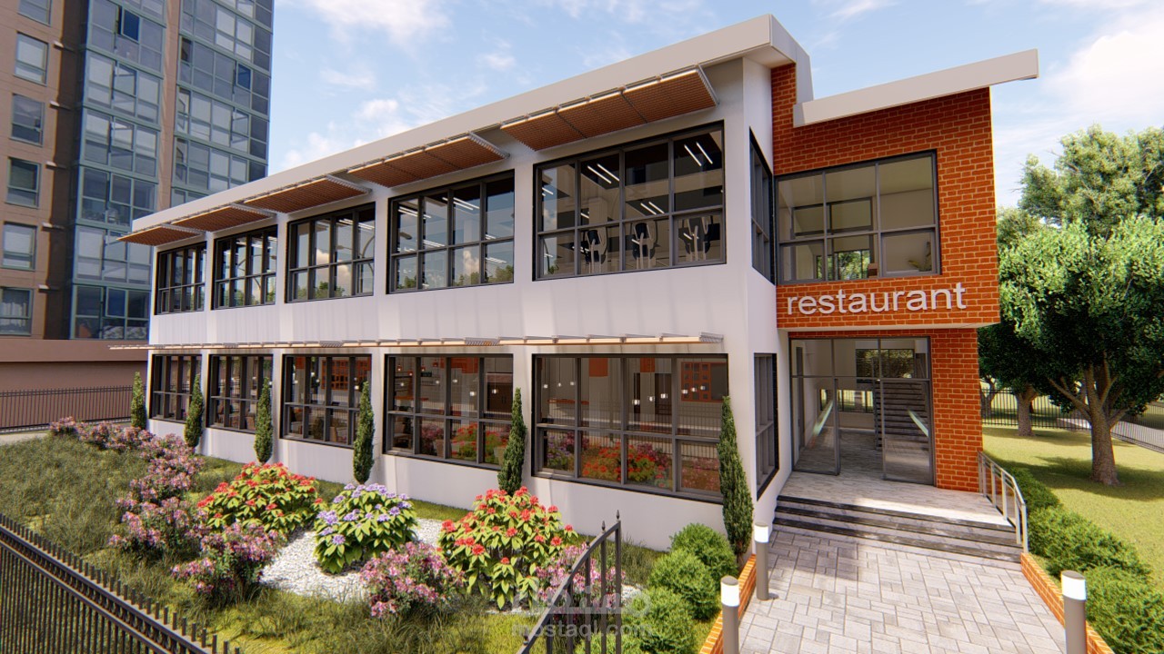 تصميم مطعم و نادي رياضي