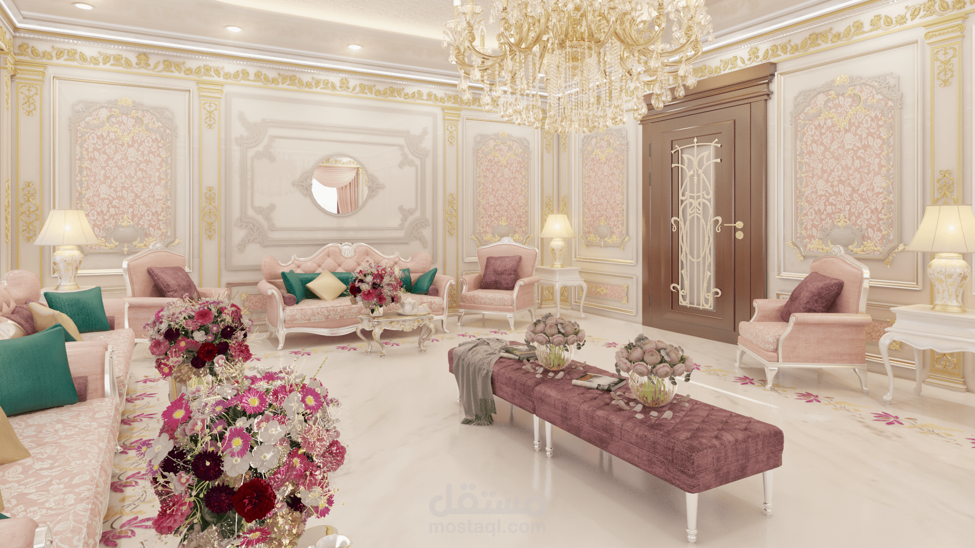 تصميم مجلس نساء على الطراز الكلاسيكي