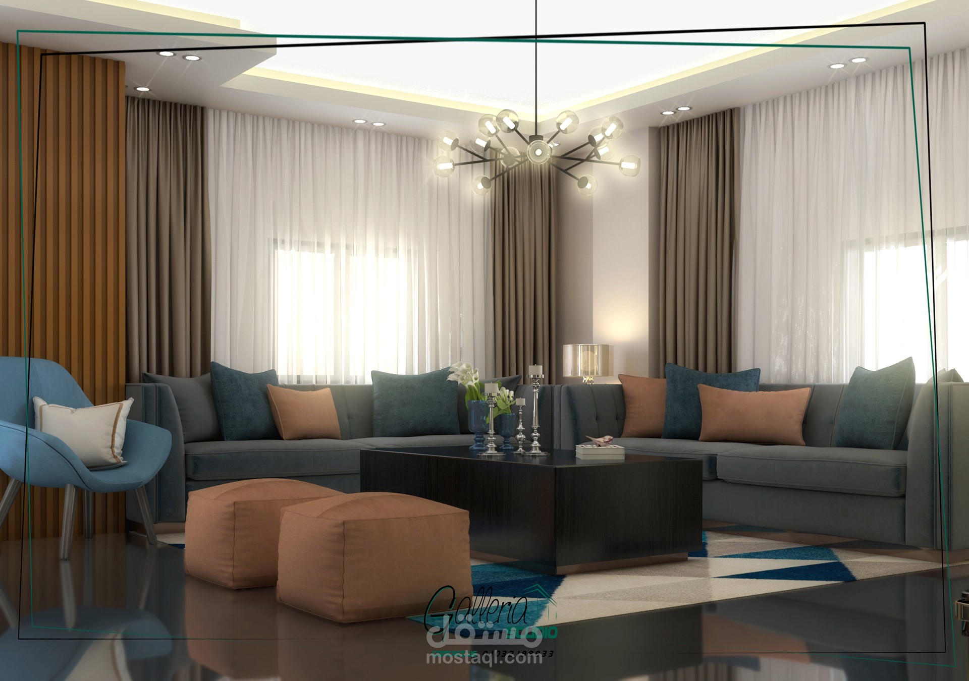 ريسبشن شقةسكنية بالشيخ زايد