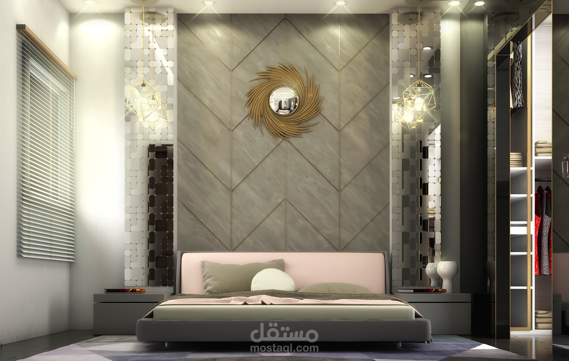 تصميم غرفة نوم رئيسية