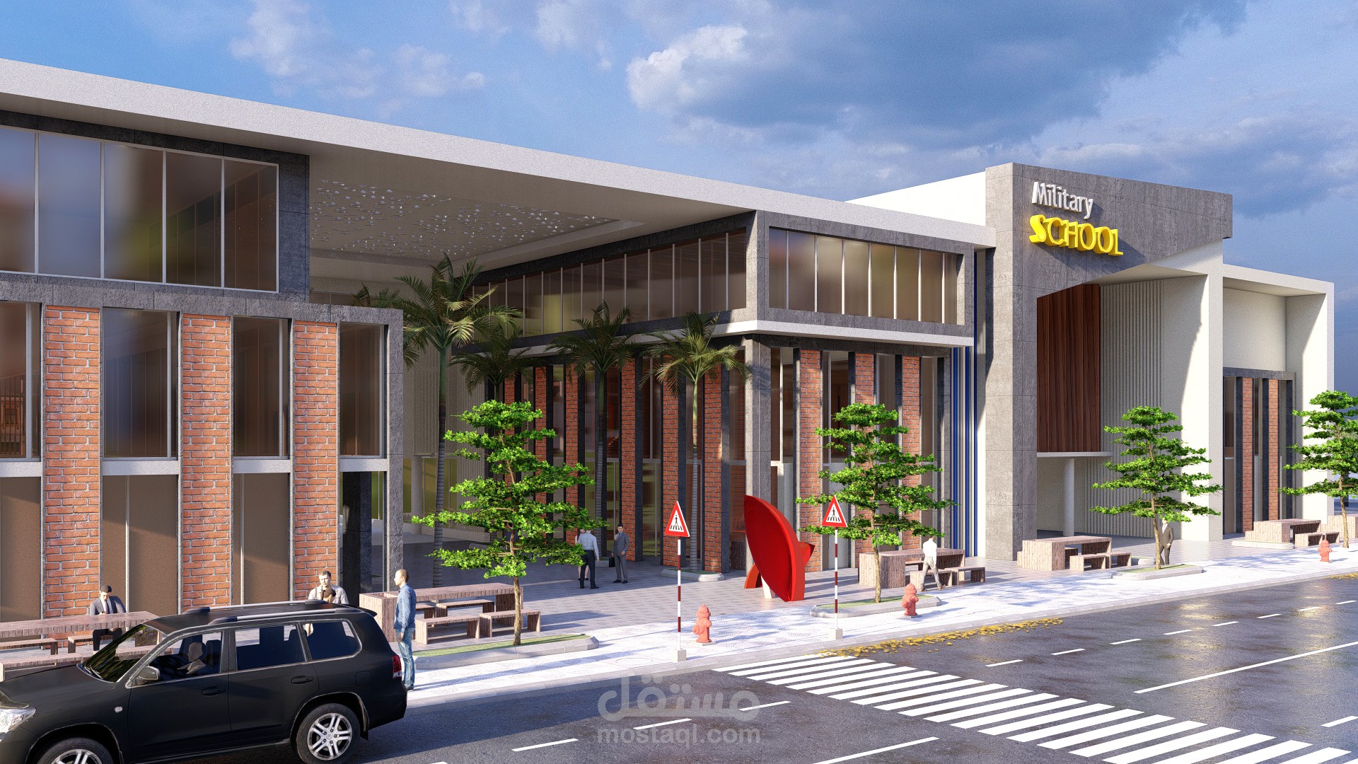 مشروع تصميم مدرسة بالقاهرة الجديدة