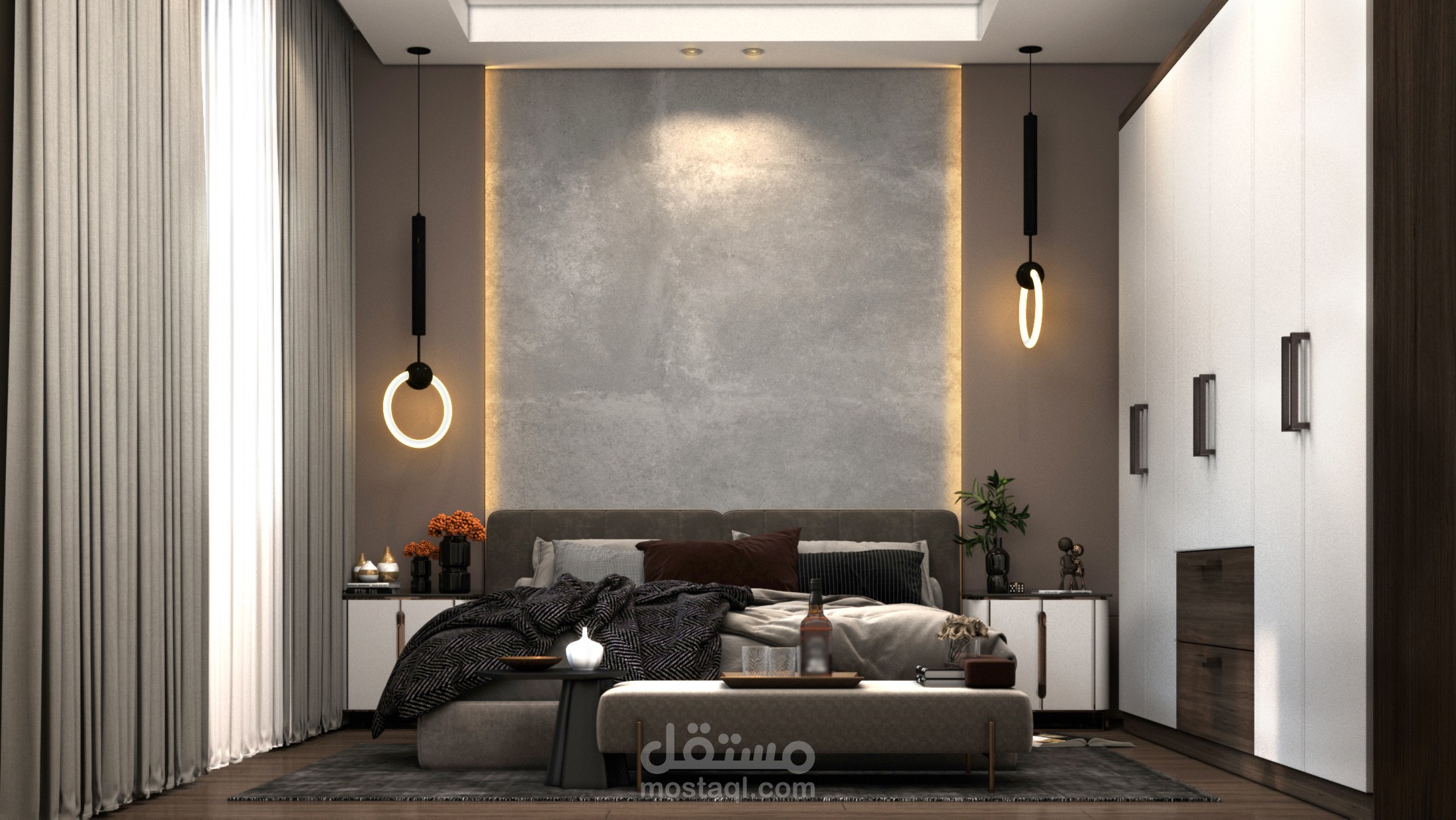 تصميم غرفة نوم رئيسية