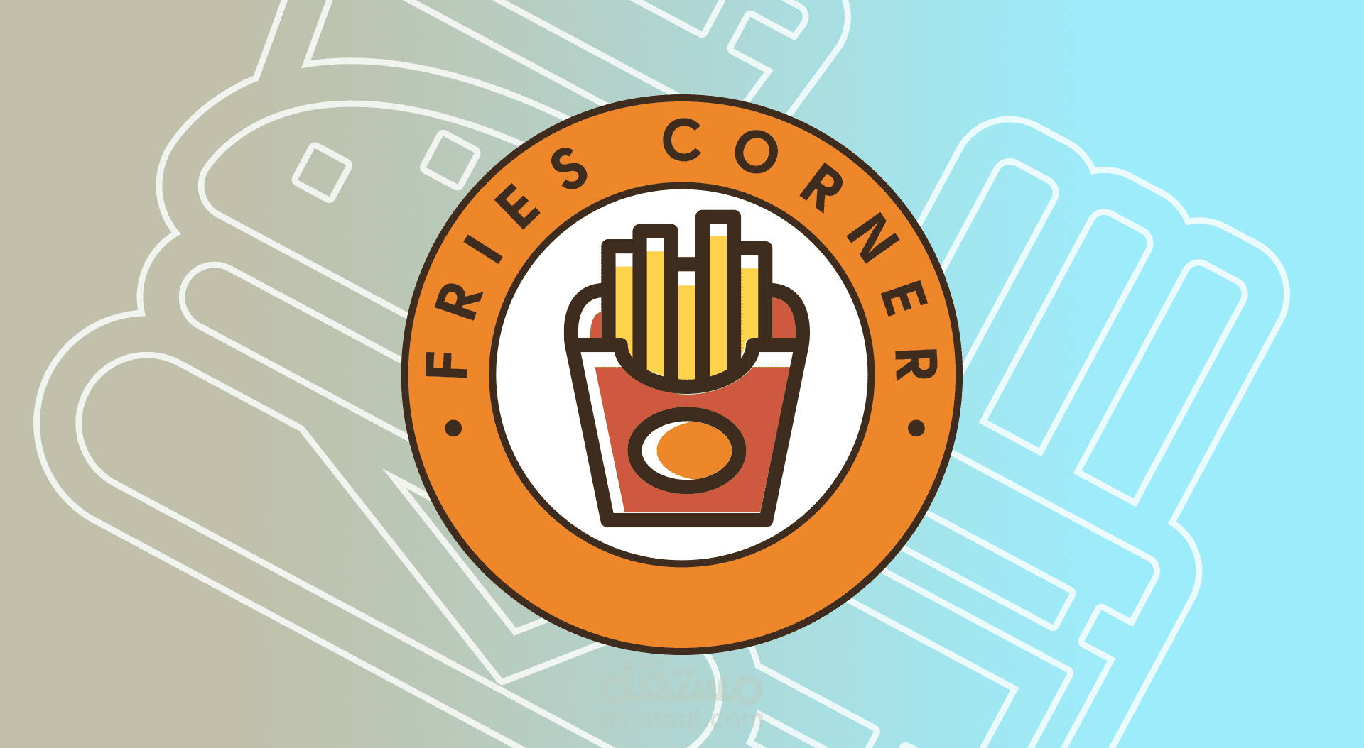 Fries Corner تصميم شعار وهوية