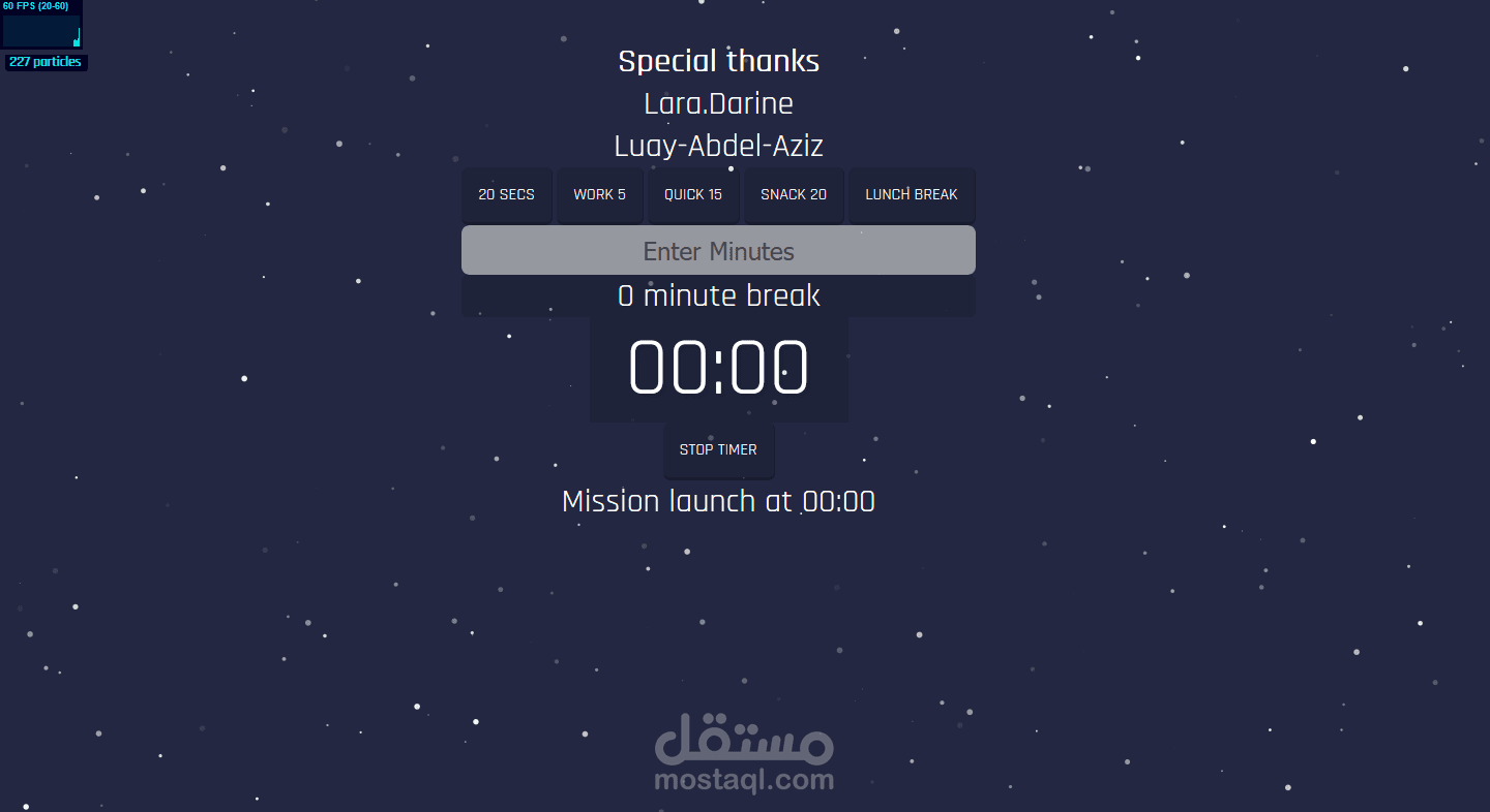 ساعة ايقاف عملية وبتصميم احترافي (ناطقة صوتيا) [html/css/js]