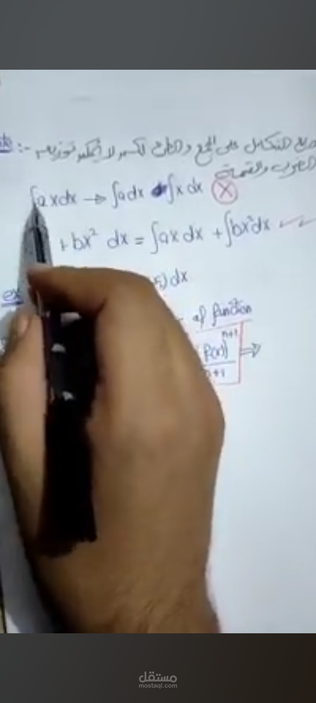 كورس مبادئ وأساسيات التكامل