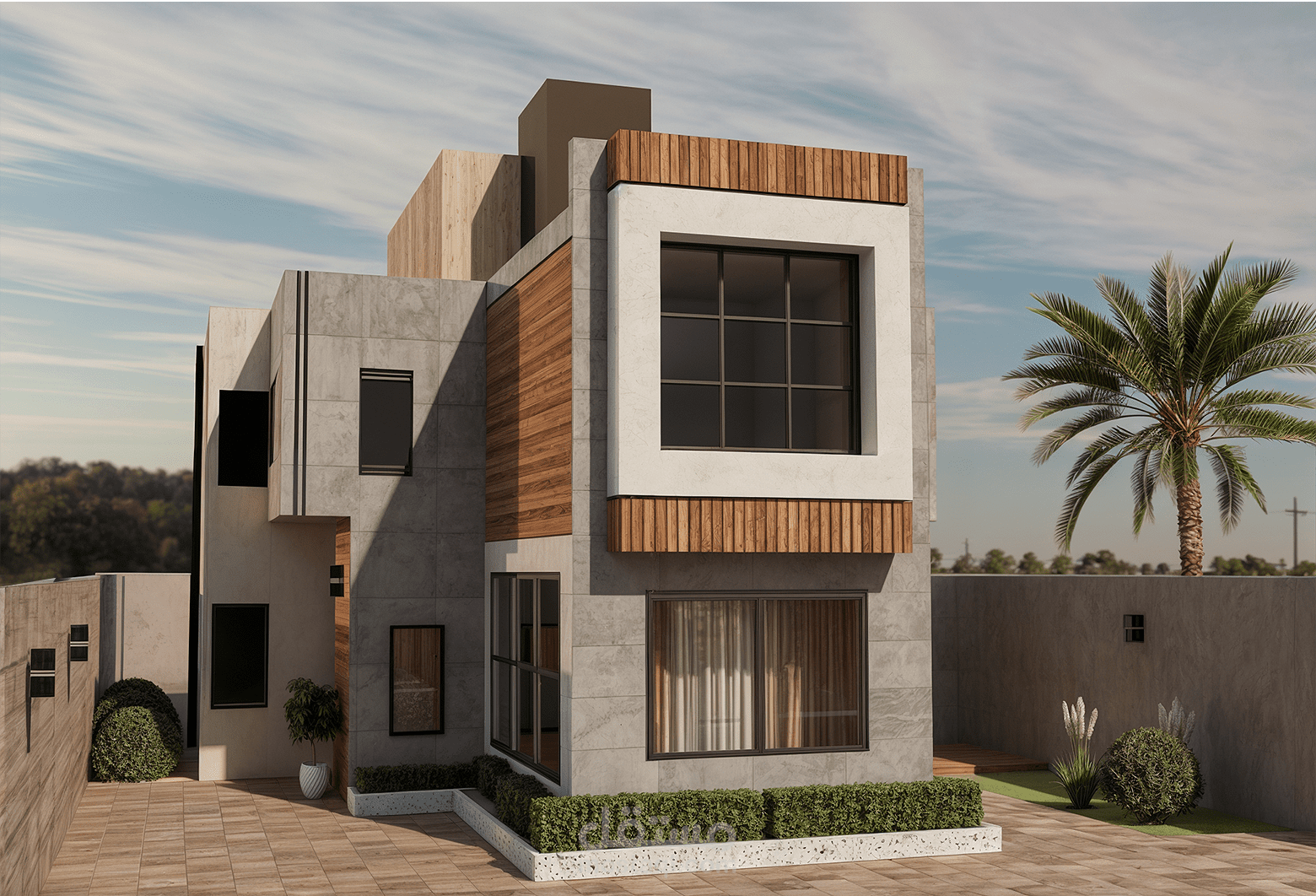 تصميم خارجي لفيلا في مكة