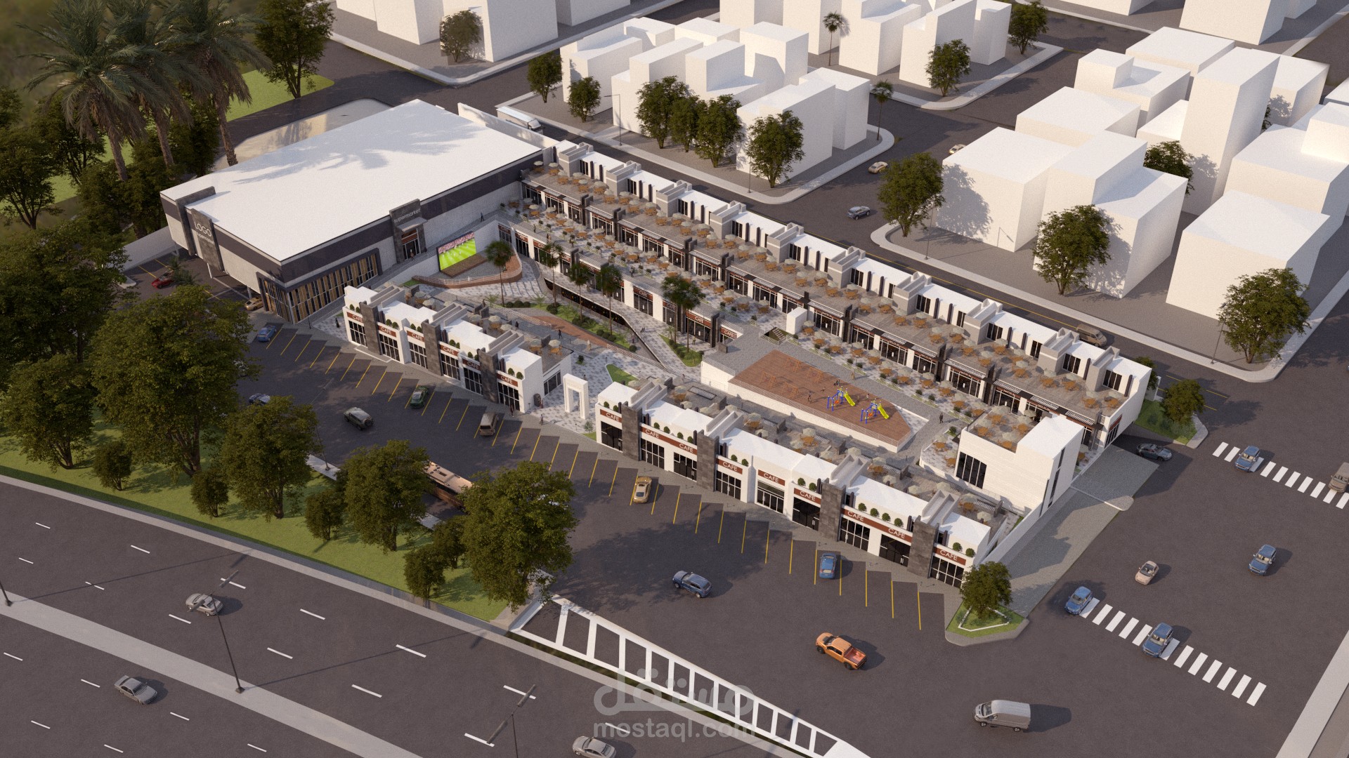 عمل 3D لبوليفارد في مدينة الطائف