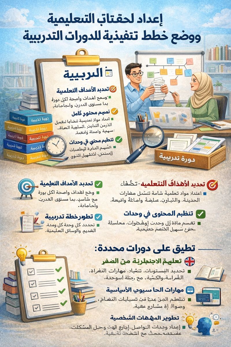 إعداد الحقائب التدريبية